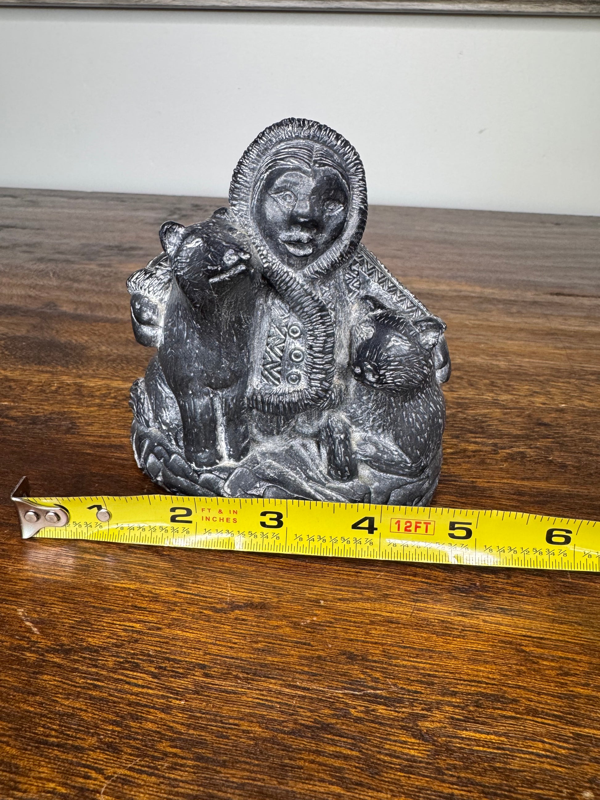 A Wolf Sculpture Original from Canada Inuit Soapstone Carving
