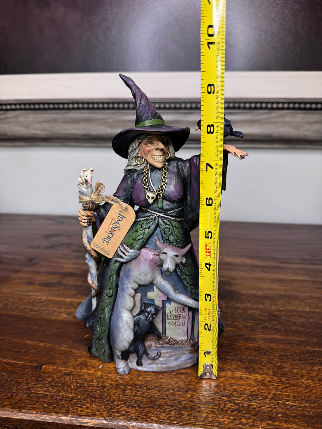 Jim Shore Heartwood Creek “Something Wicked” Evil Witch with Graveyard Figurine