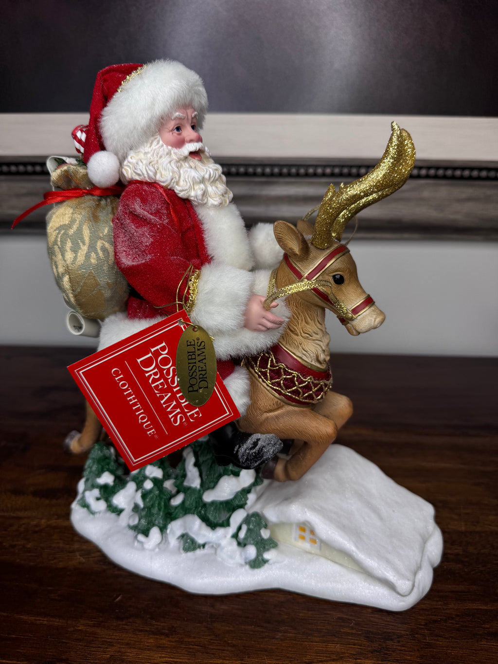 Possible Dreams 10 Santa’s Leaping Figurine