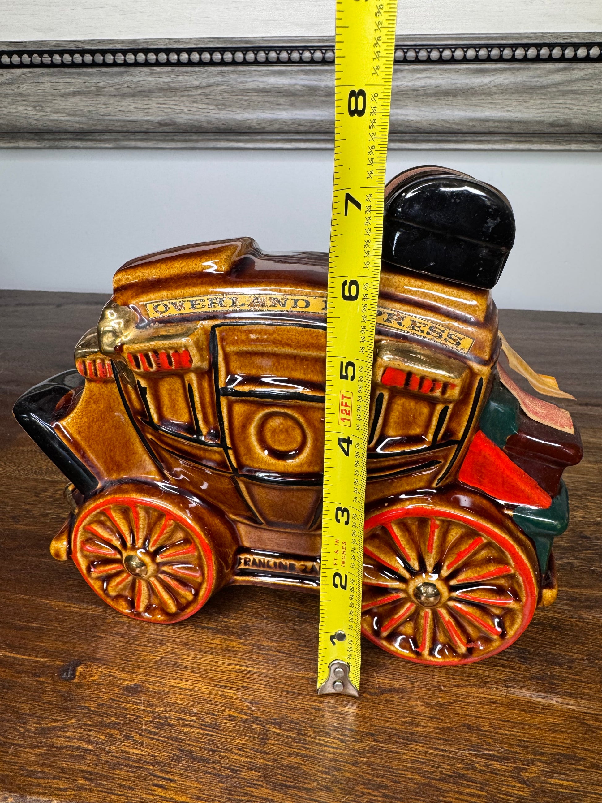 Vintage 1969 Ezra Brooks Overland Express Stage Coach Decanter