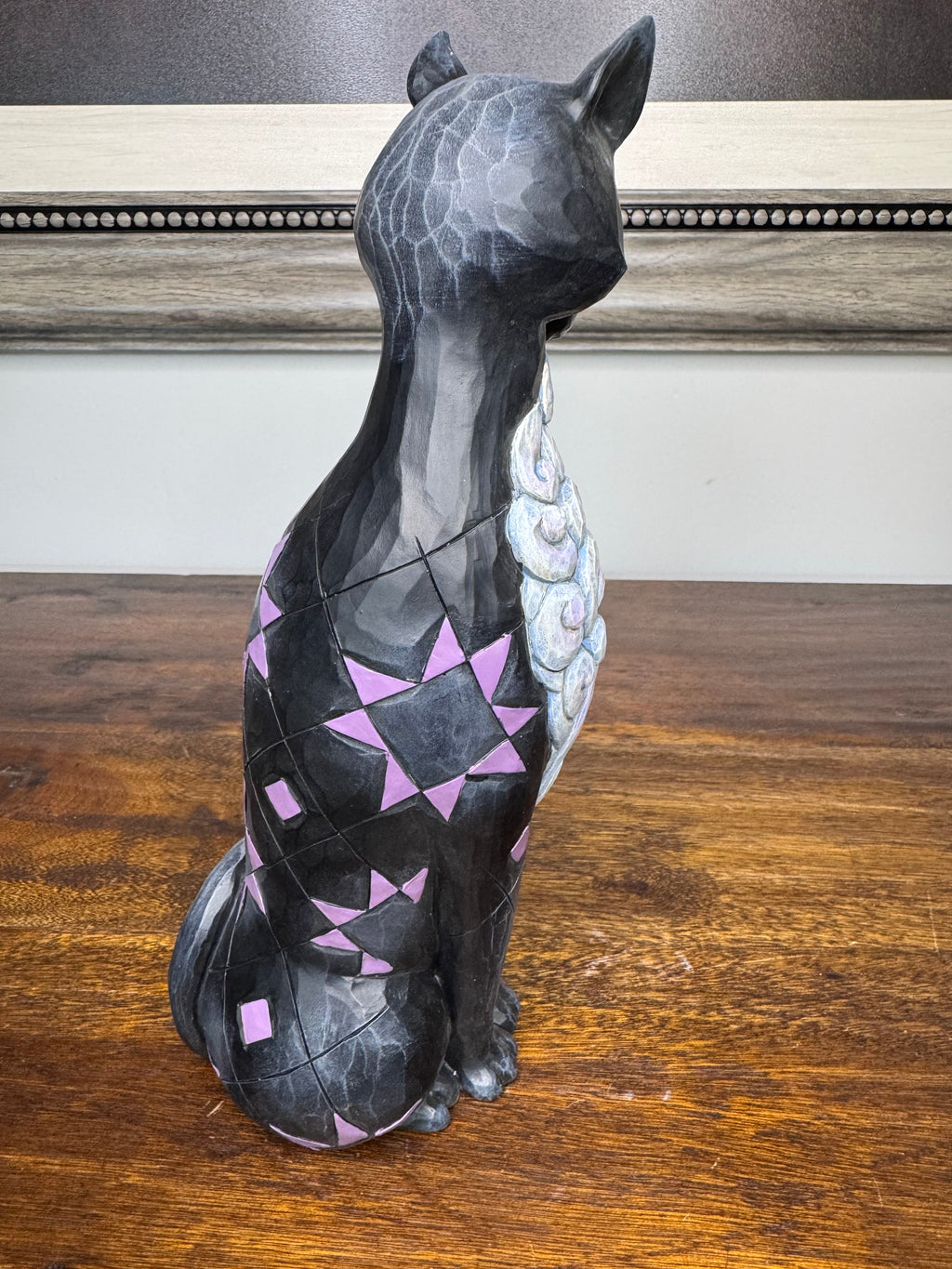 Jim Shore Heartwood Creek Black Cat w/ LED Glowing Eyes “ Gato’s Glowing Gaze”