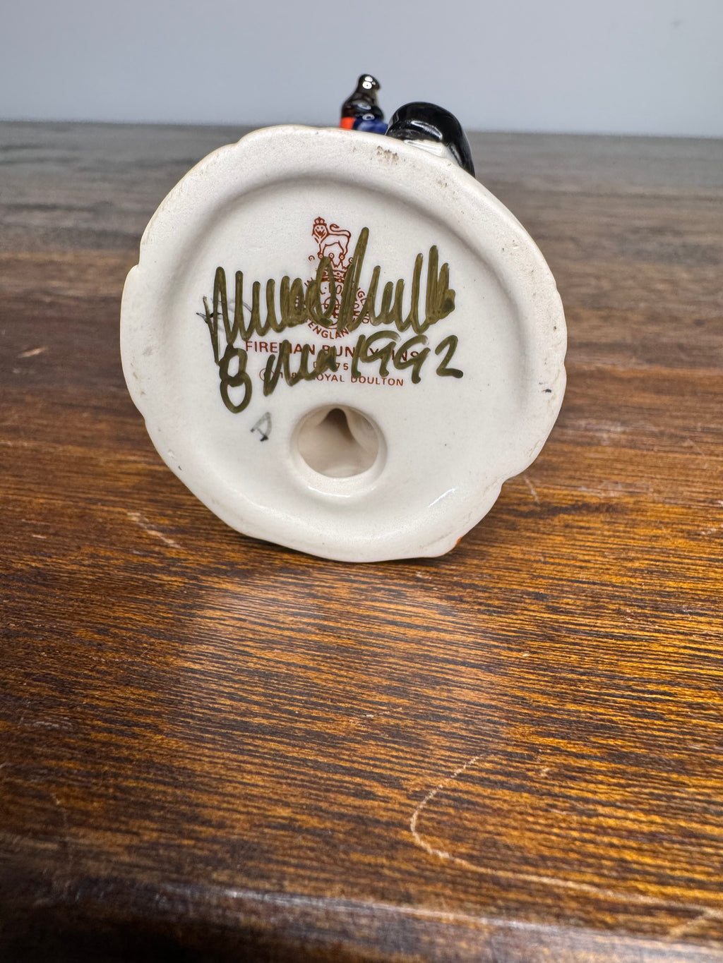 1992 Royal Doulton Fireman Bunnykins signed by Artist