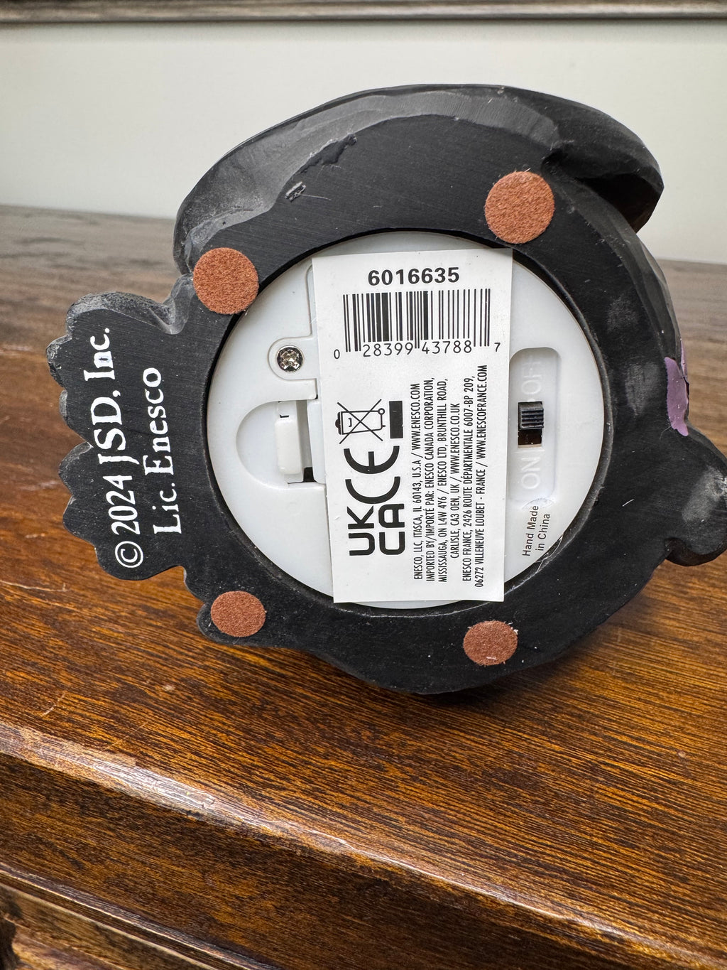 Jim Shore Heartwood Creek Black Cat w/ LED Glowing Eyes “ Gato’s Glowing Gaze”