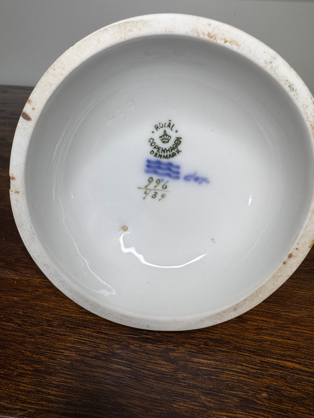 Vintage Royal Copenhagen Faun with Bunny Figurine