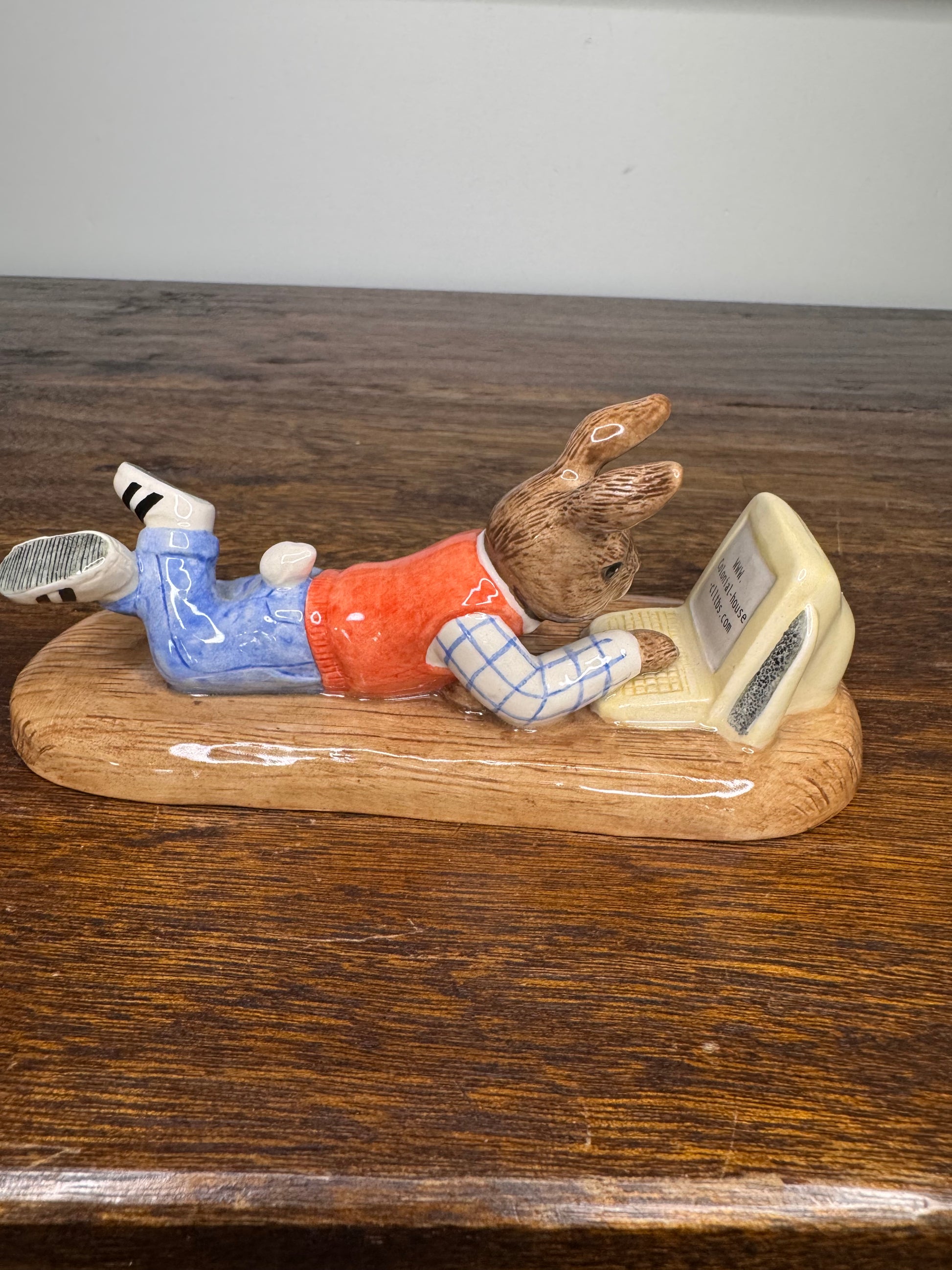 Royal Doulton Bunnykins On Line Limited Edition, Artist Signed Figurine