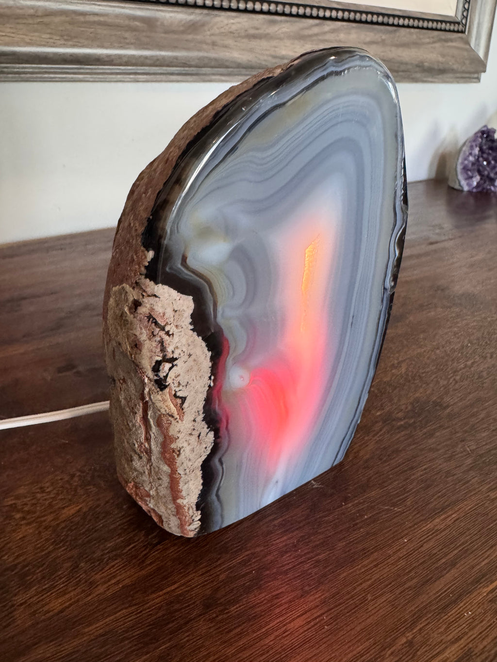 Agate Geode Table Lamp