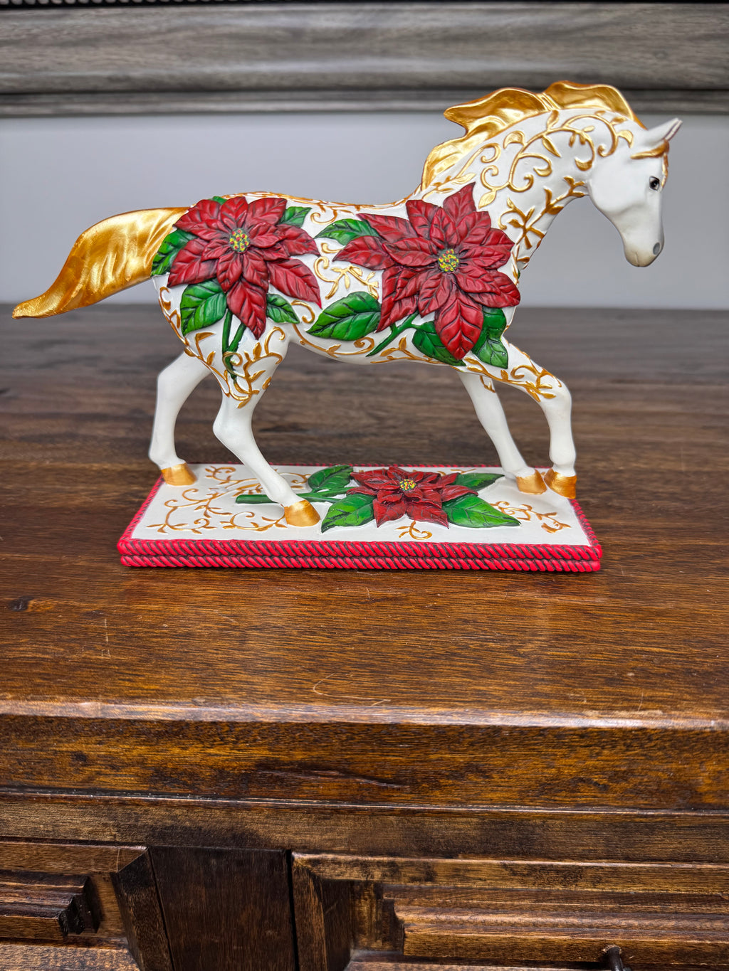 Trail of Painted Ponies Poinsettia Pony 1E w/Box