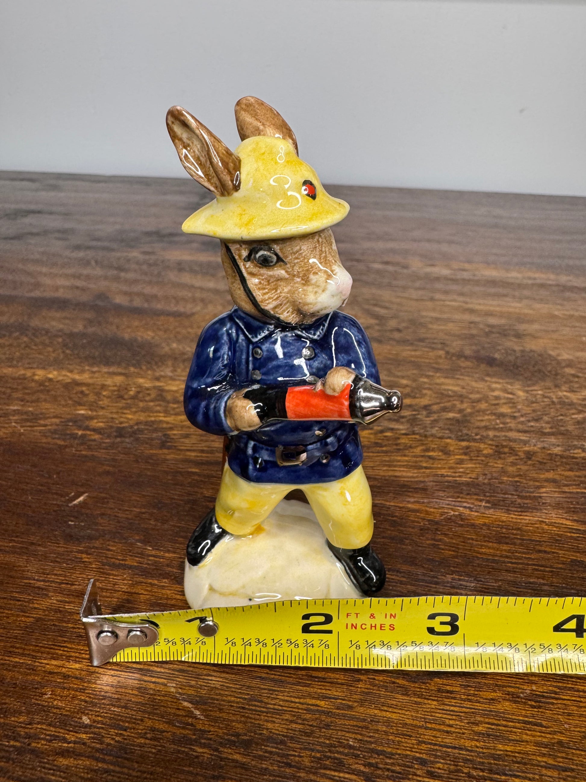 1992 Royal Doulton Fireman Bunnykins signed by Artist