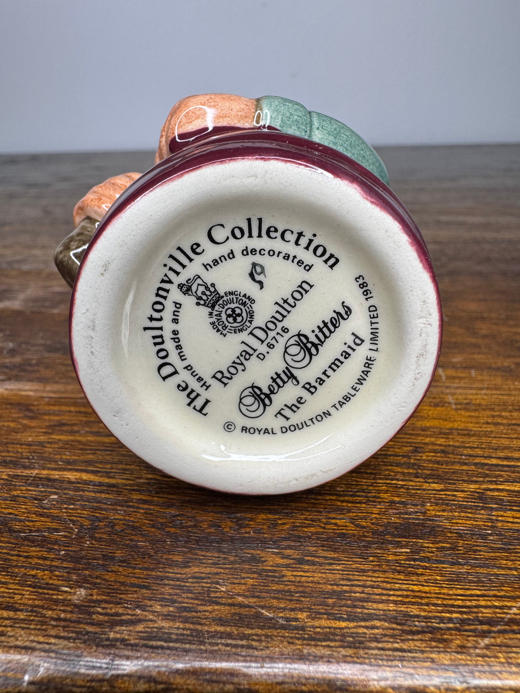 Royal Doulton Betty Bitters Small Toby Jug