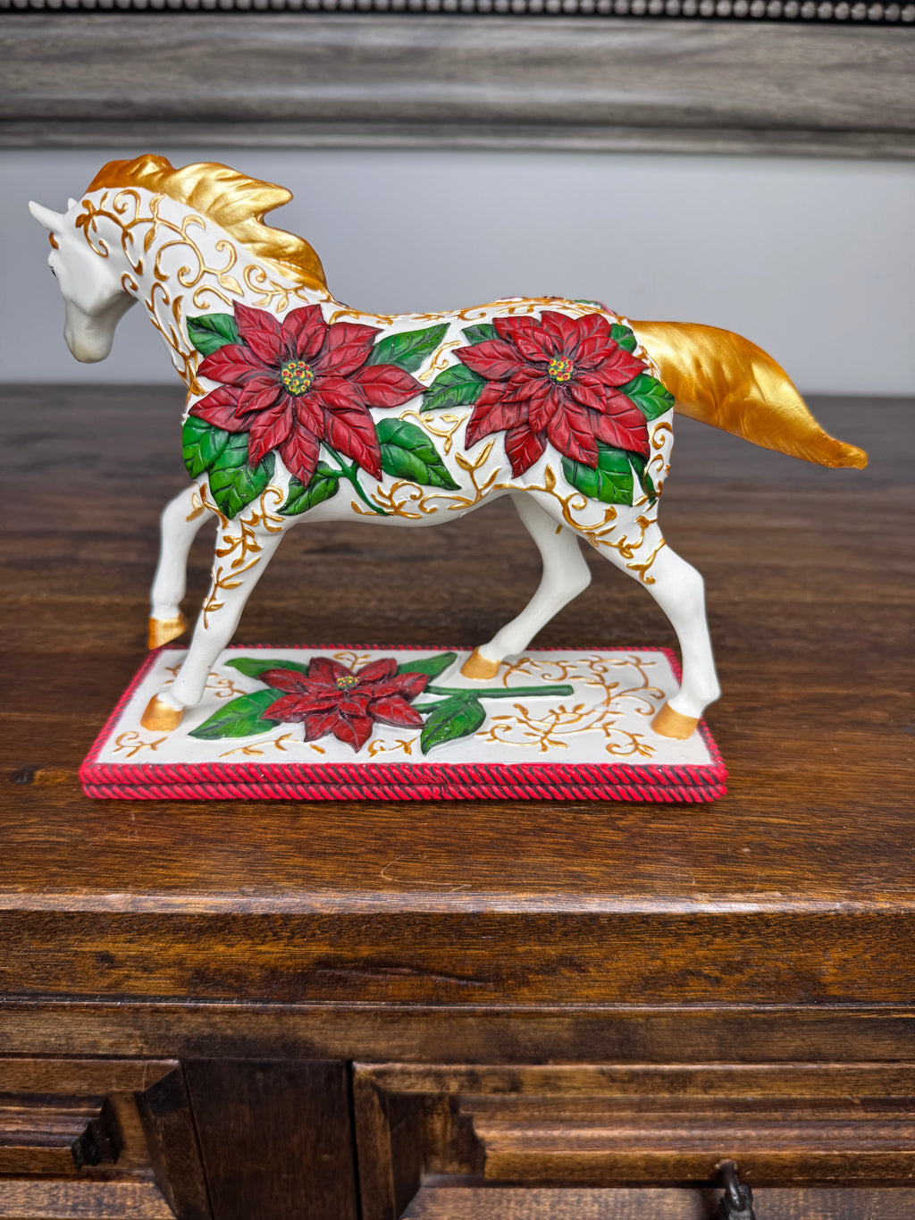 Trail of Painted Ponies Poinsettia Pony 1E w/Box