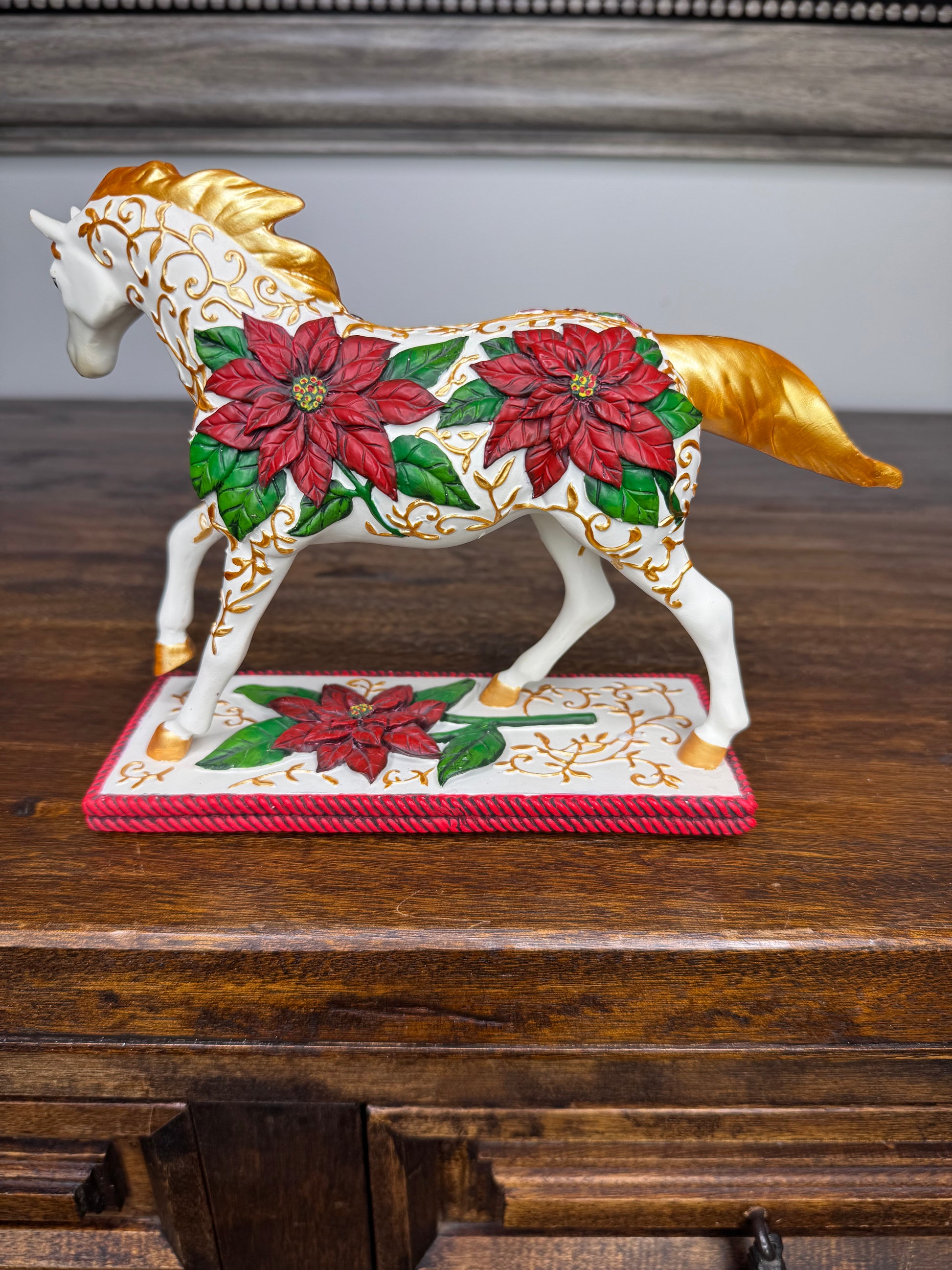 Trail of Painted Ponies Poinsettia Pony 1E w/Box