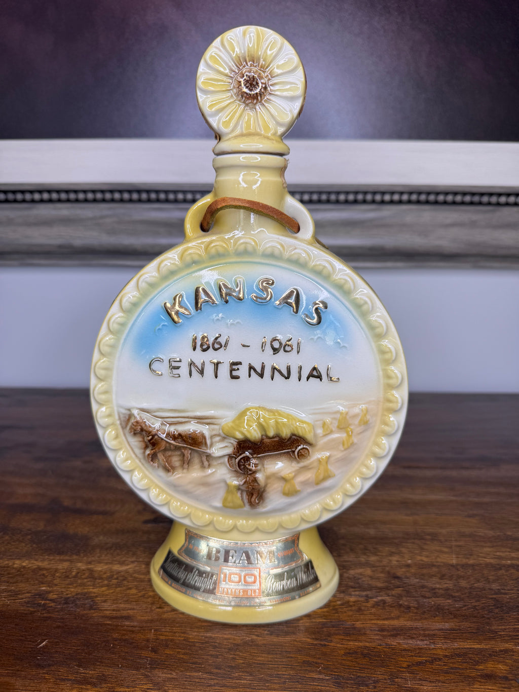 Vintage 1961 Kansas Centennial Decanter