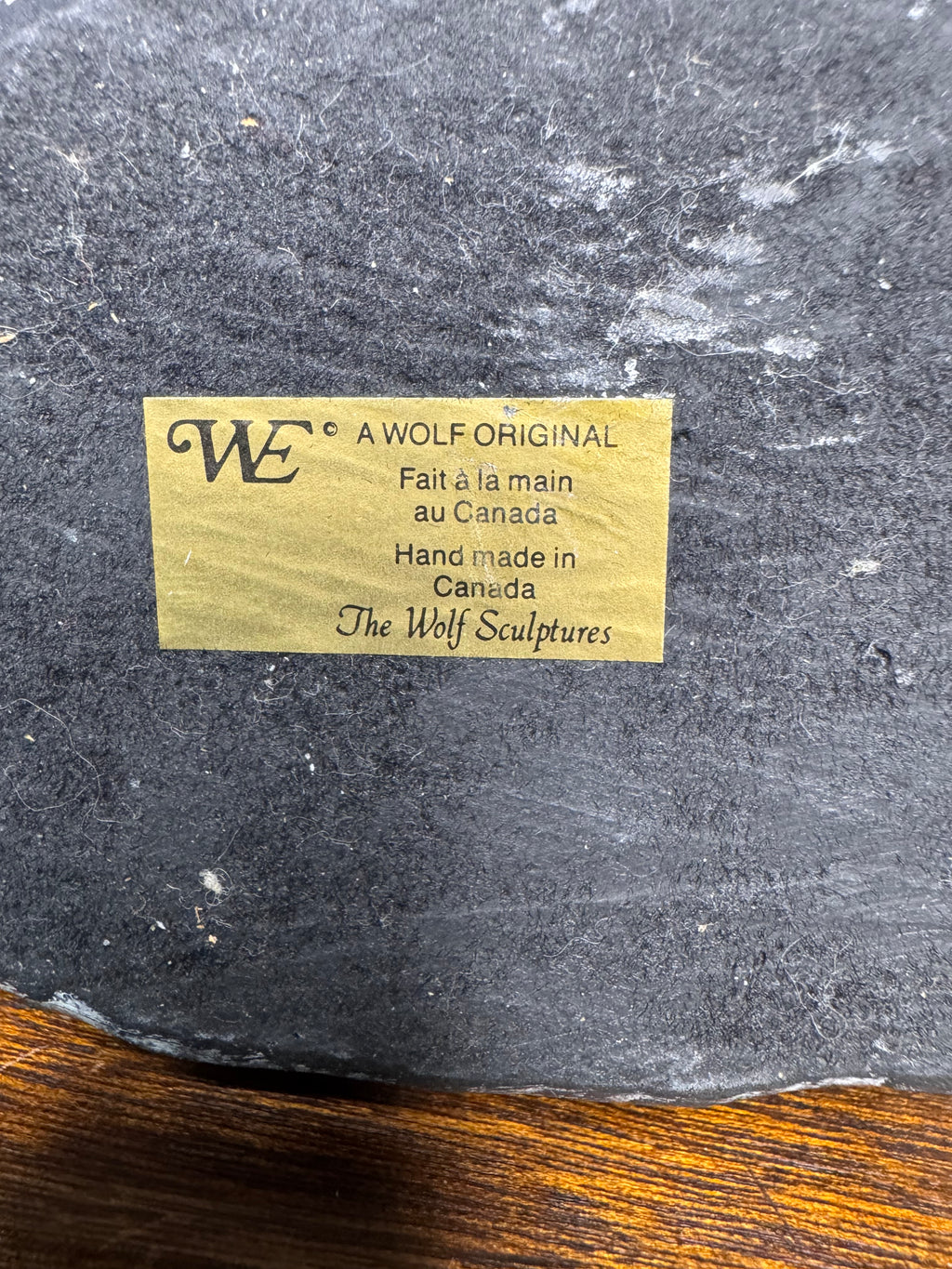 A Wolf Sculpture Original from Canada Inuit Soapstone Carving