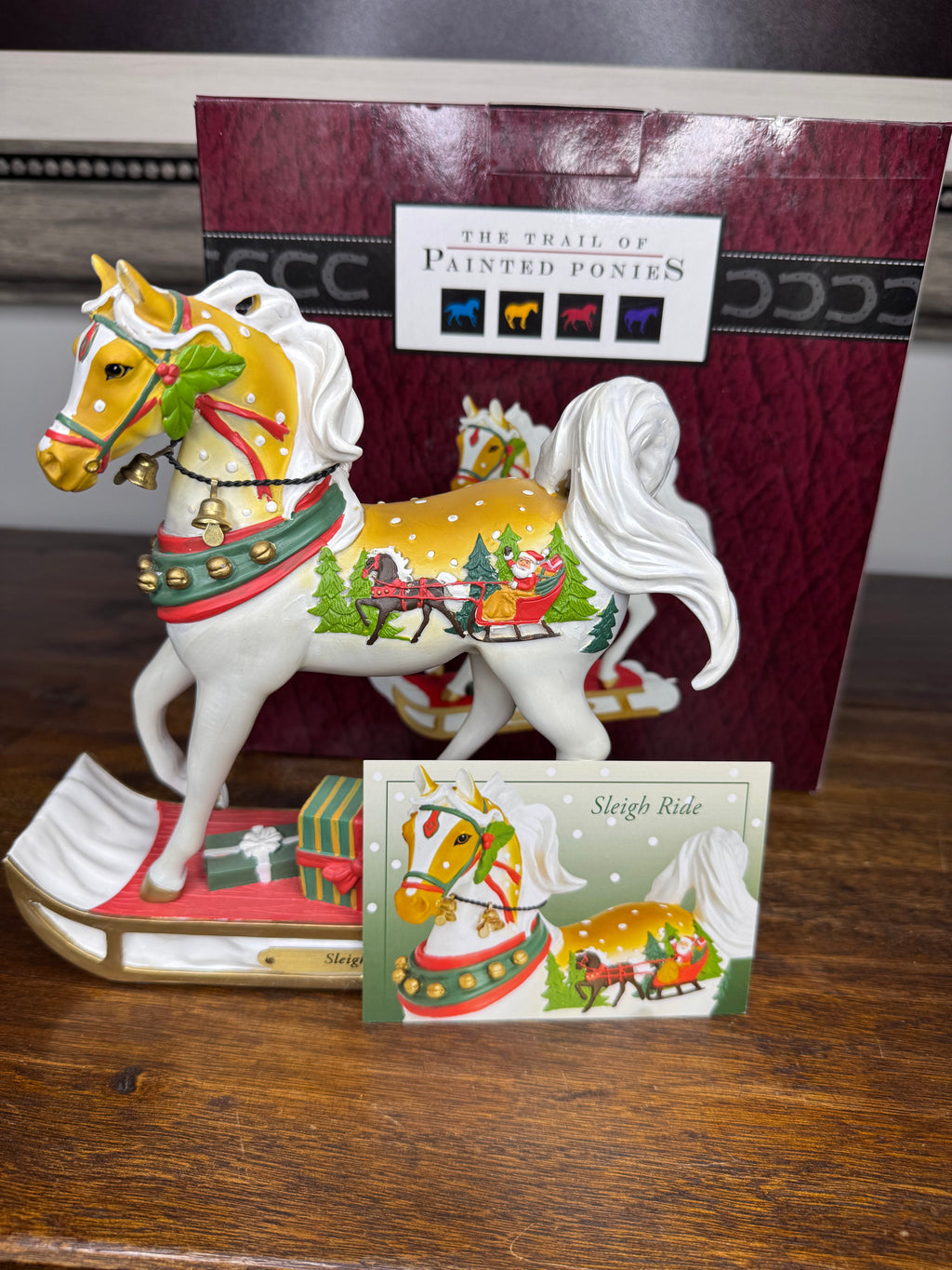 Trail of Painted Ponies Sleigh Ride 1st Edition w/ Original Box