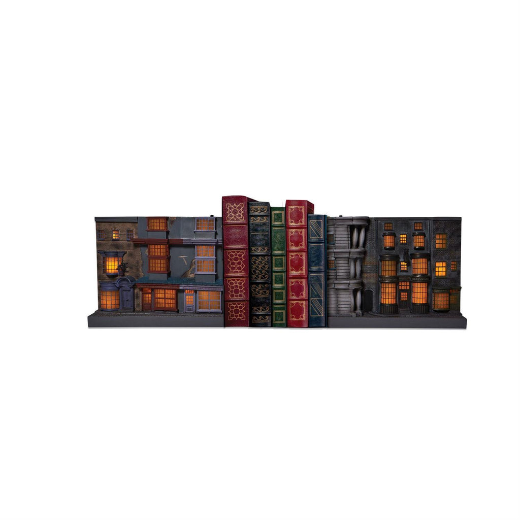 NIB Harry Potter Diagon Ally Light Up Bookends Wizarding World of Harry Potter