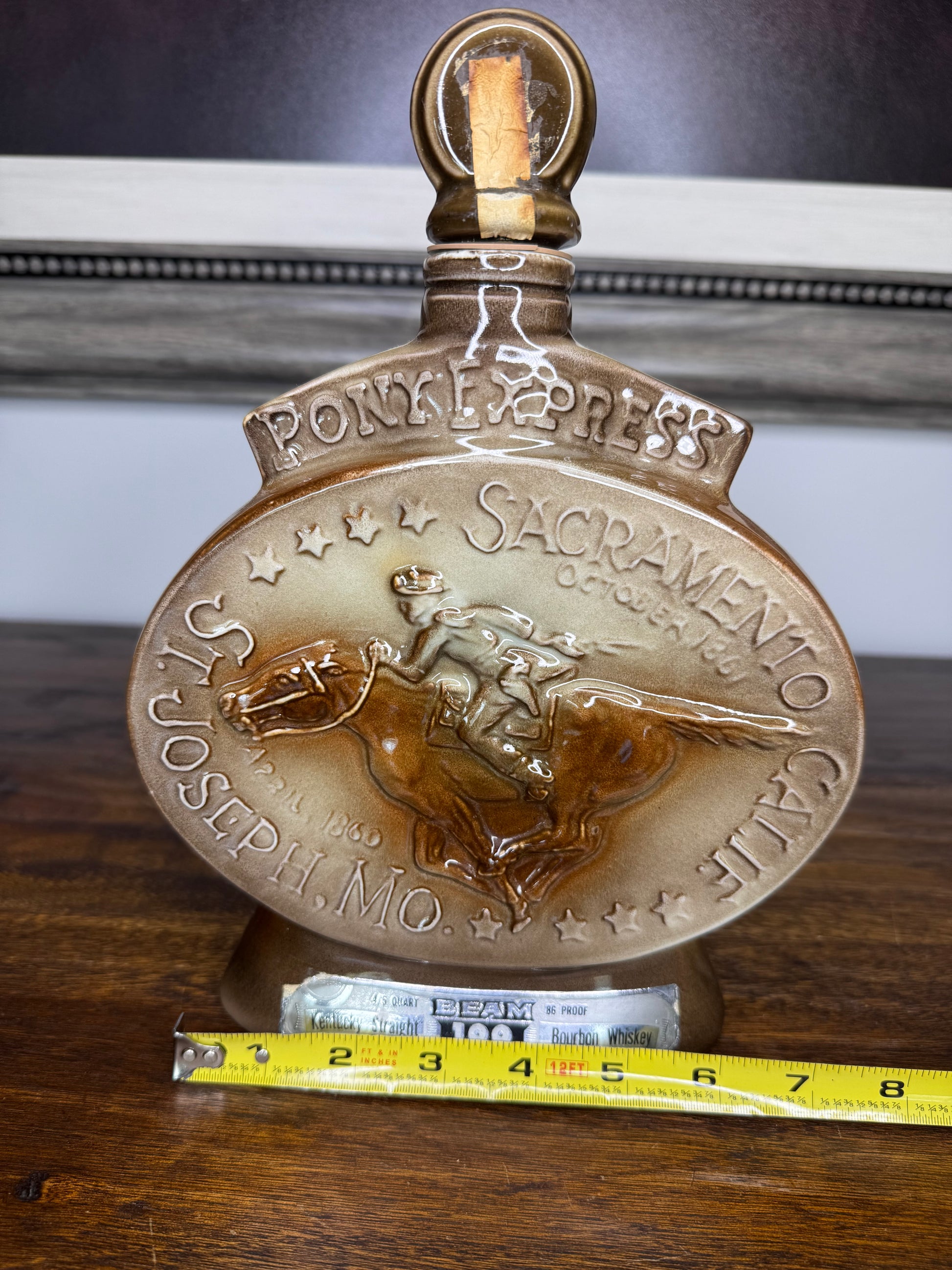 Vintage 1968 Pony Express Decanter