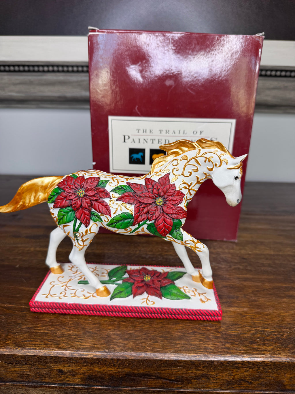 Trail of Painted Ponies Poinsettia Pony 1E w/Box