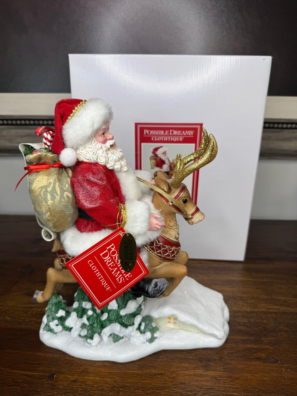 Possible Dreams 10 Santa’s Leaping Figurine