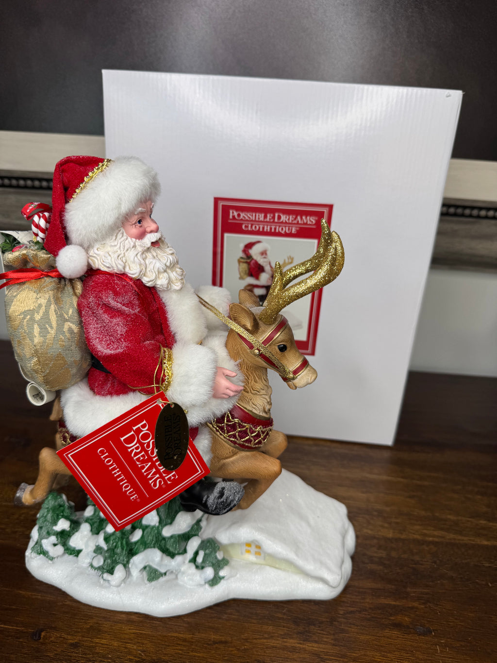 Possible Dreams 10 Santa’s Leaping Figurine