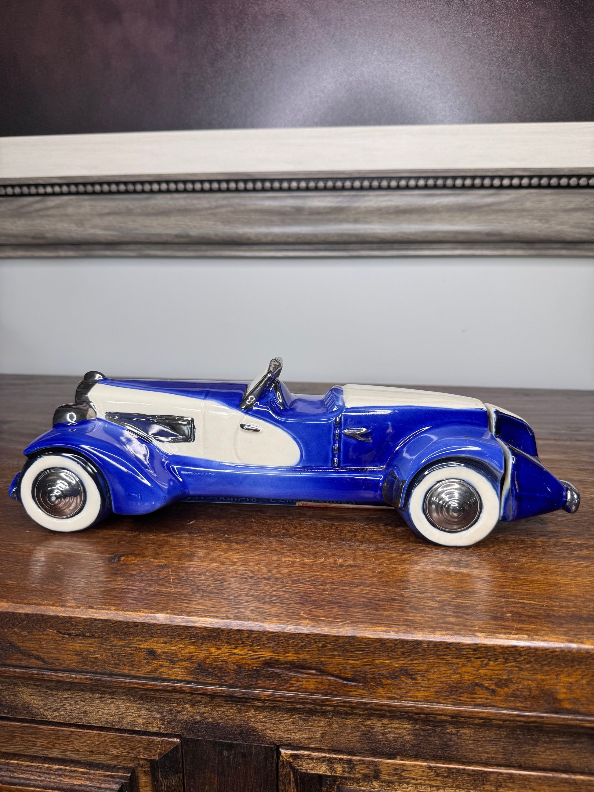 Vintage 1971 Ezra Brooks Duesenberg Decanter w/ Original Box