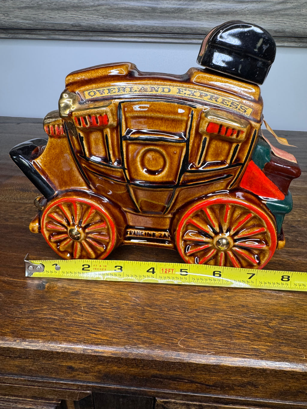 Vintage 1969 Ezra Brooks Overland Express Stage Coach Decanter