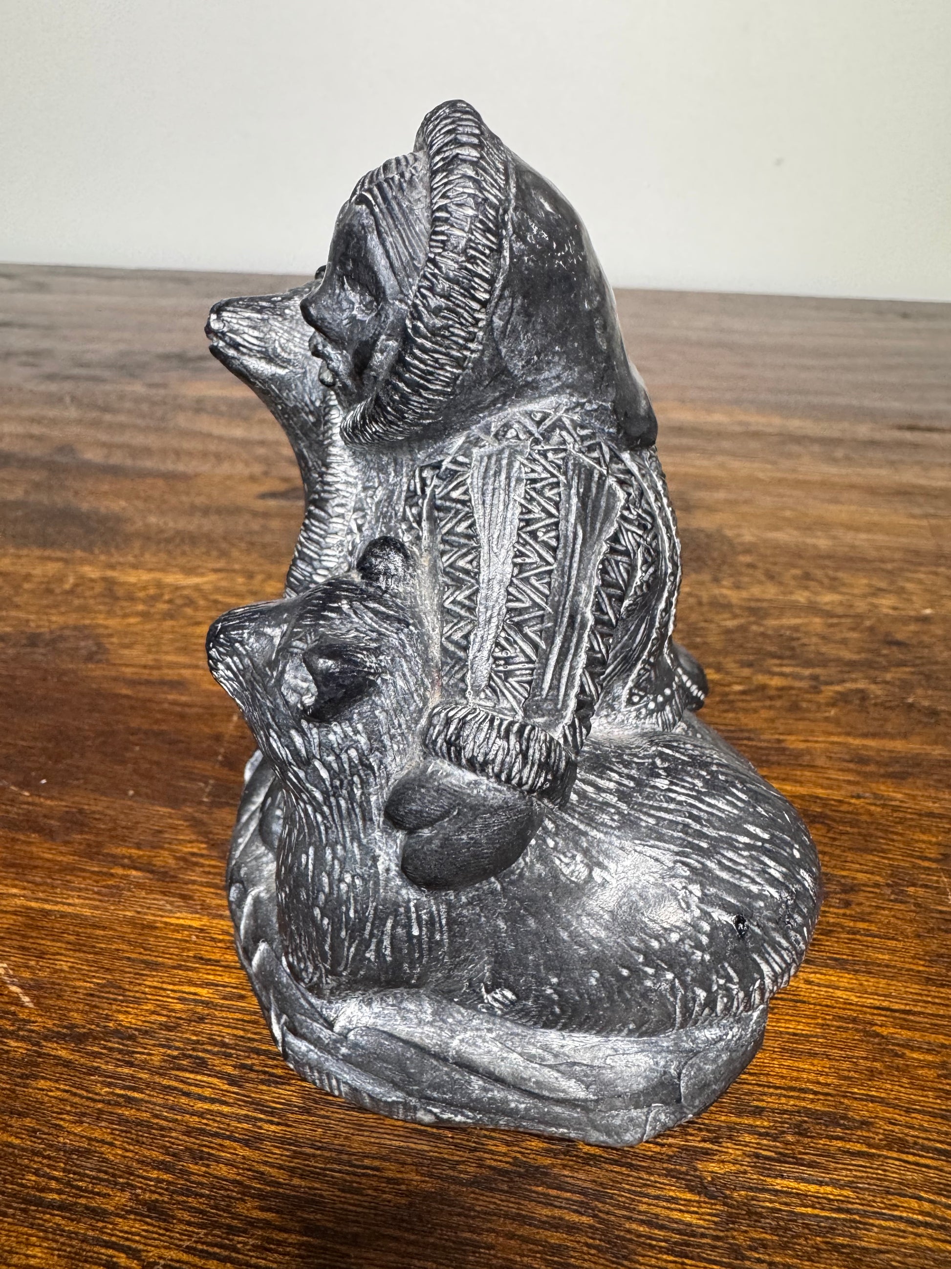 A Wolf Sculpture Original from Canada Inuit Soapstone Carving
