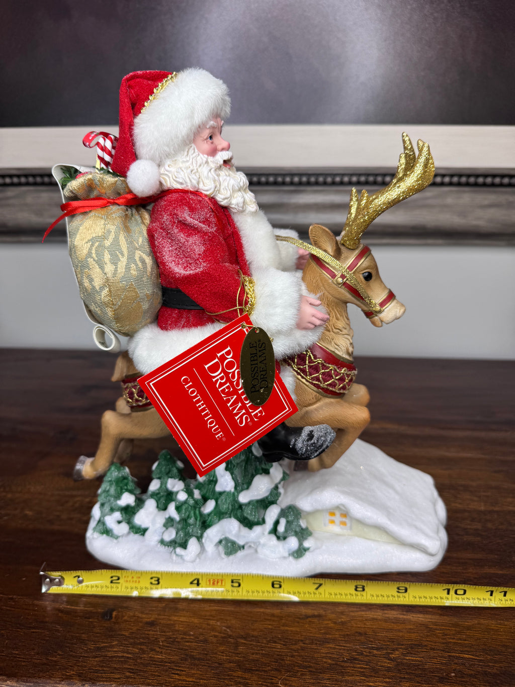 Possible Dreams 10 Santa’s Leaping Figurine