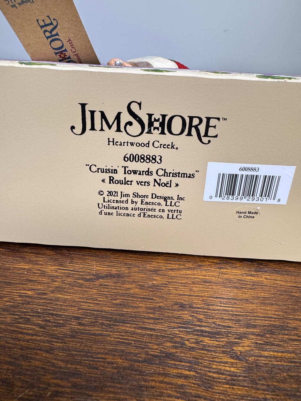 Jim Shore Heartwood Creek “Cruisin Towards Christmas” Santa Riding a Motorcycle