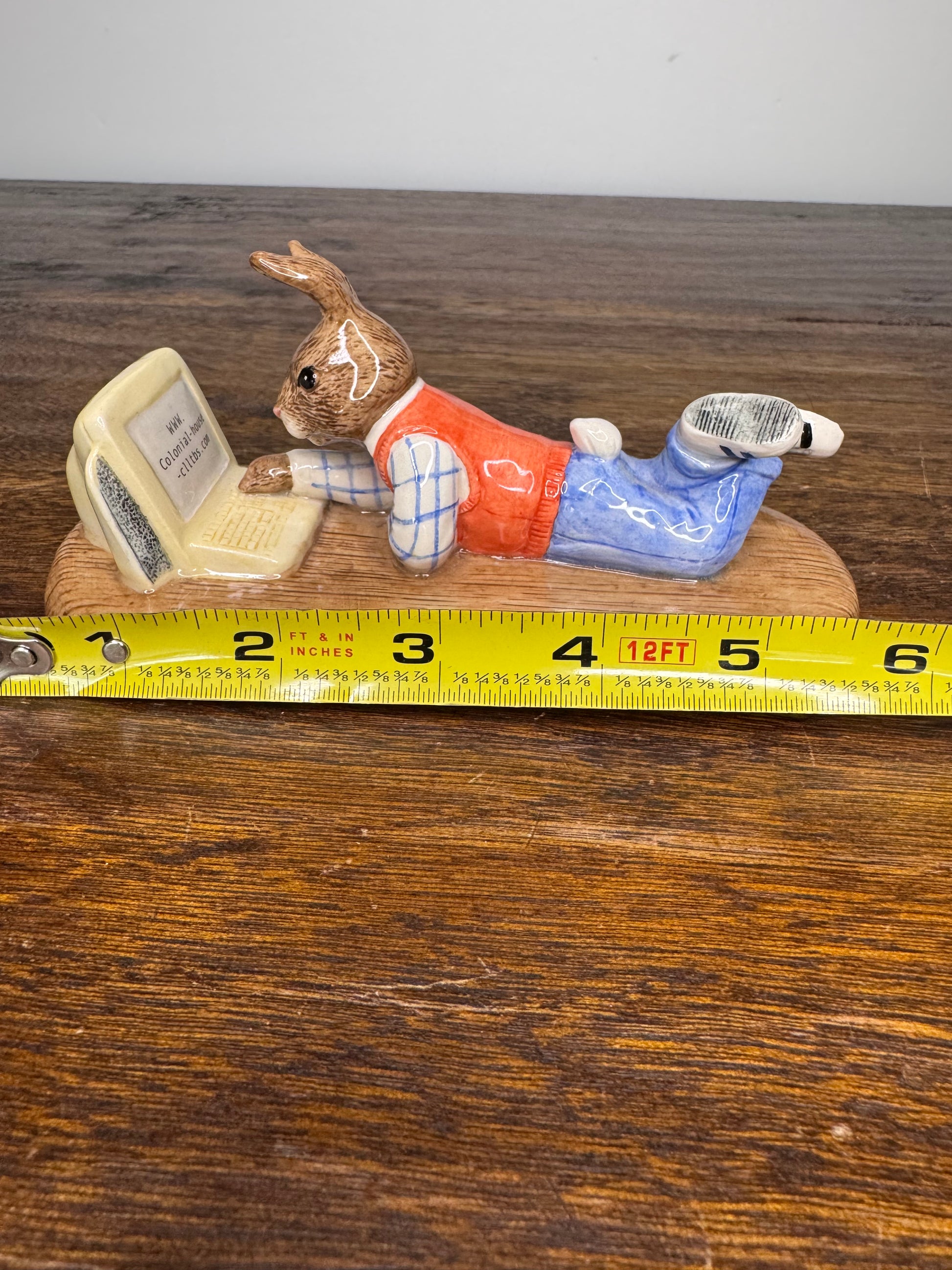 Royal Doulton Bunnykins On Line Limited Edition, Artist Signed Figurine