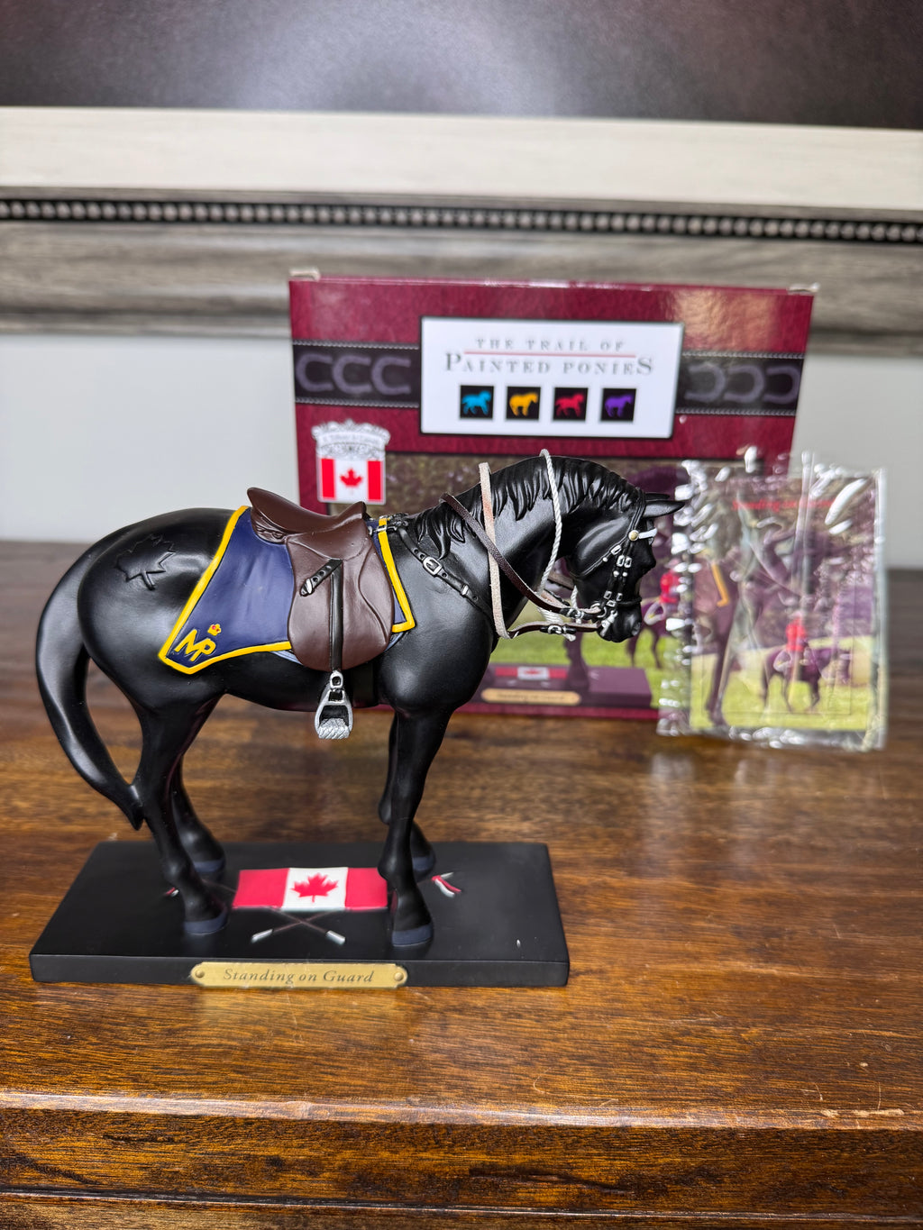 Trail of Painted Ponies Standing Guard w/ Original Box
