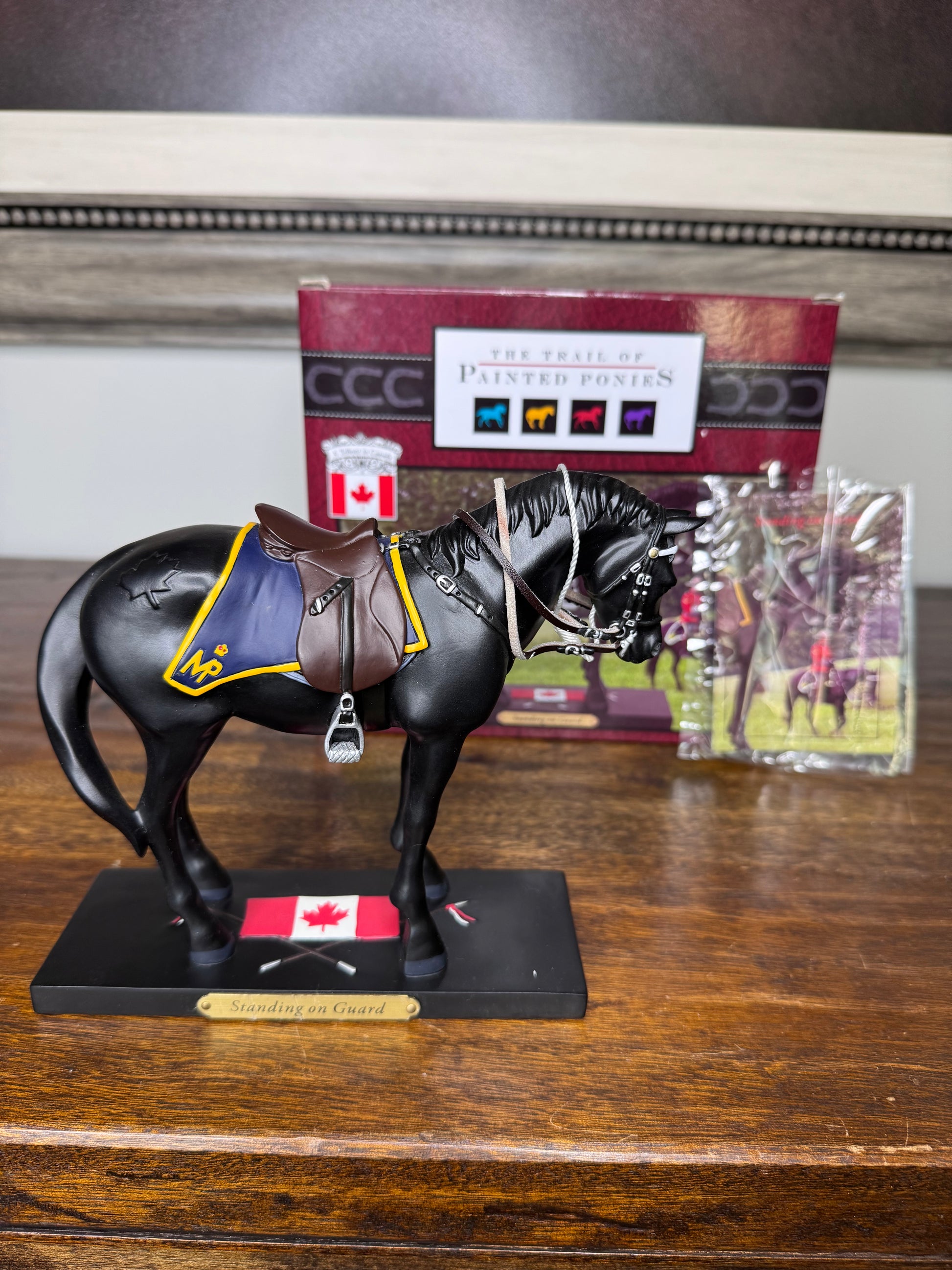 Trail of Painted Ponies Standing Guard w/ Original Box