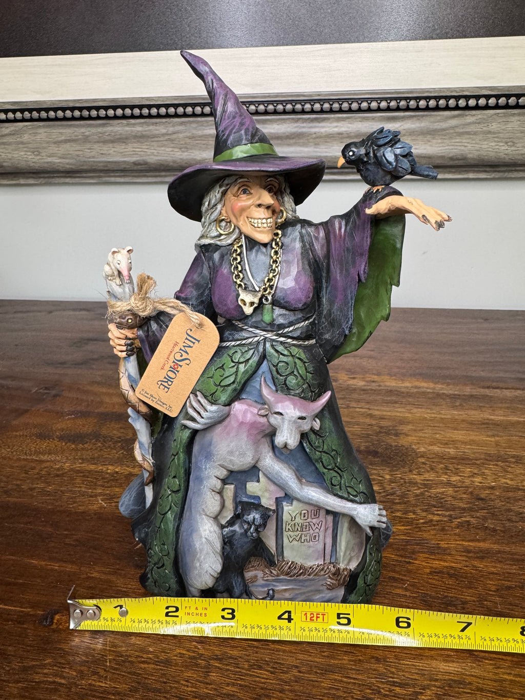 Jim Shore Heartwood Creek “Something Wicked” Evil Witch with Graveyard Figurine