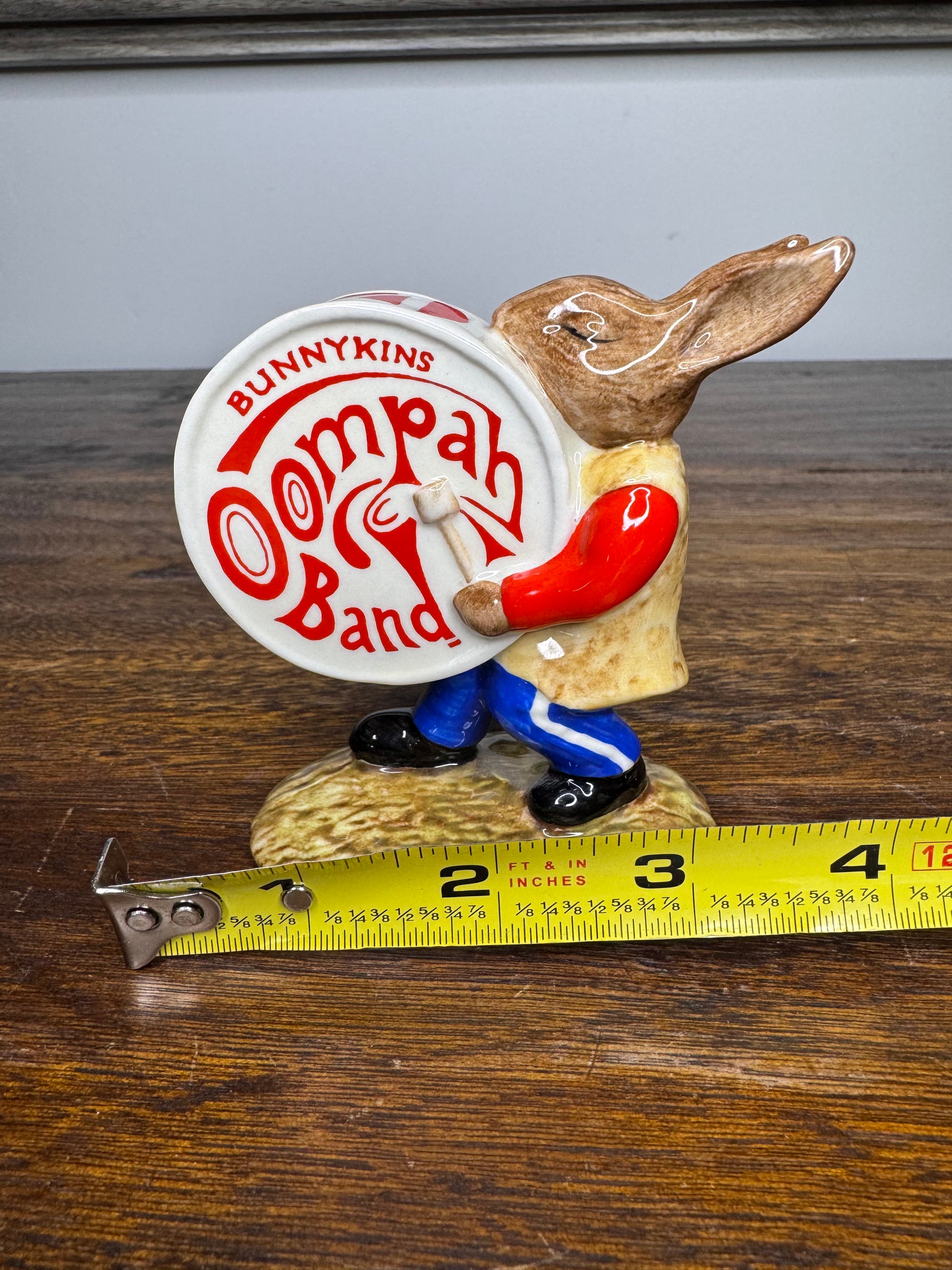 1984 Royal Doulton Drummer Bunnykins Oompah Band Figurine