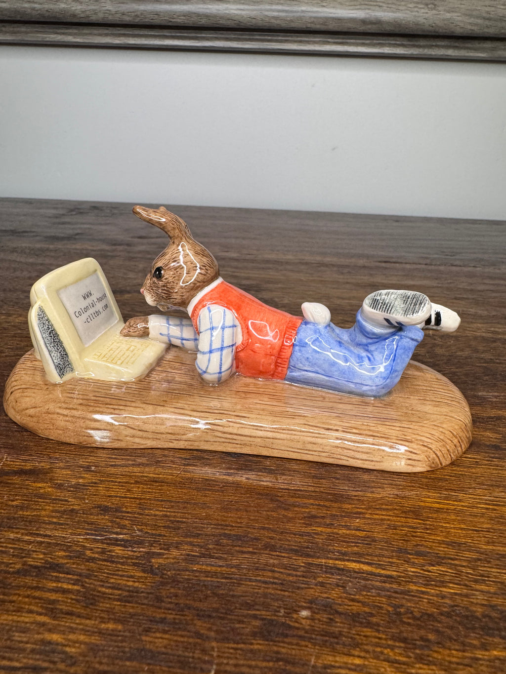 Royal Doulton Bunnykins On Line Limited Edition, Artist Signed Figurine