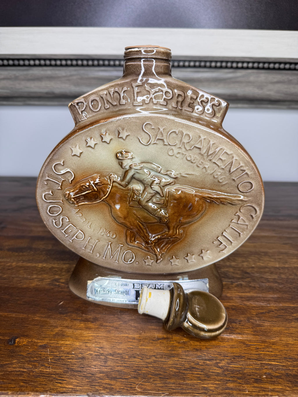 Vintage 1968 Pony Express Decanter