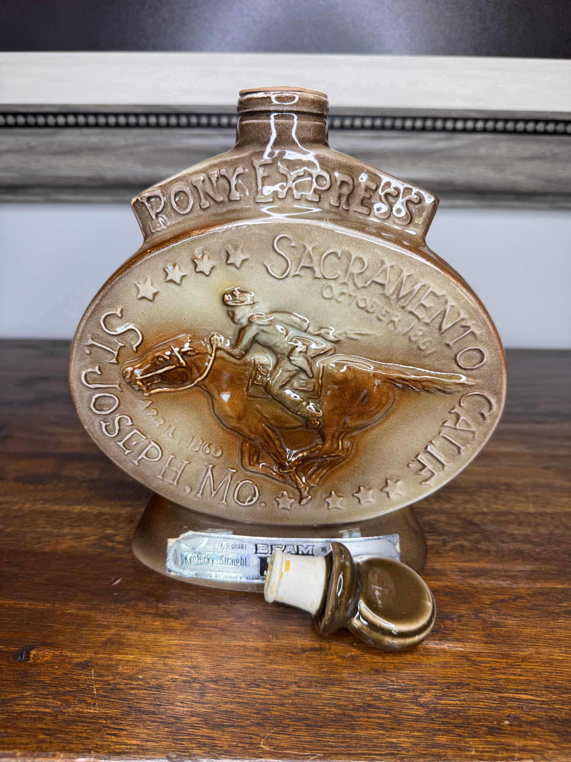 Vintage 1968 Pony Express Decanter