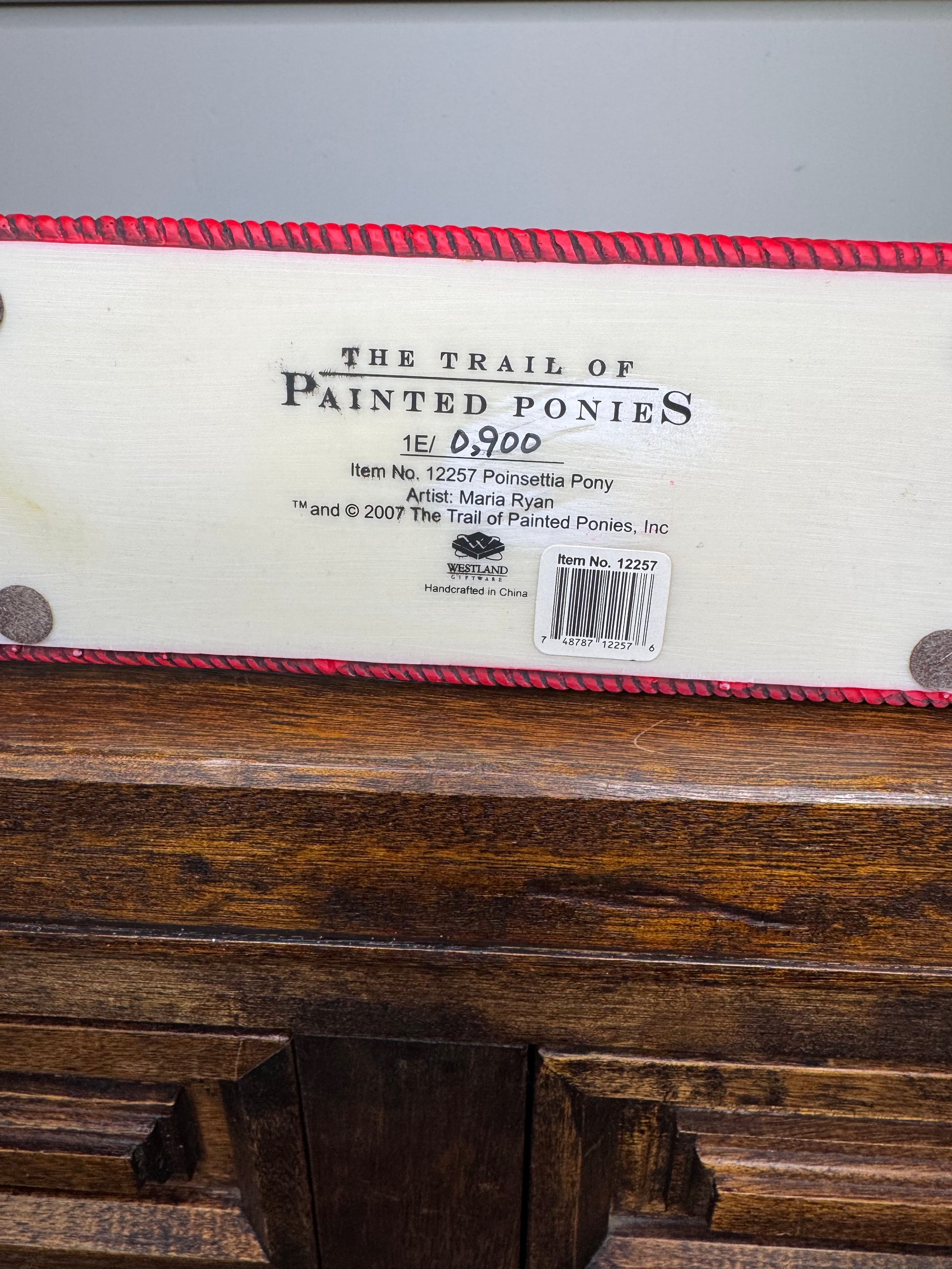 Trail of Painted Ponies Poinsettia Pony 1E w/Box