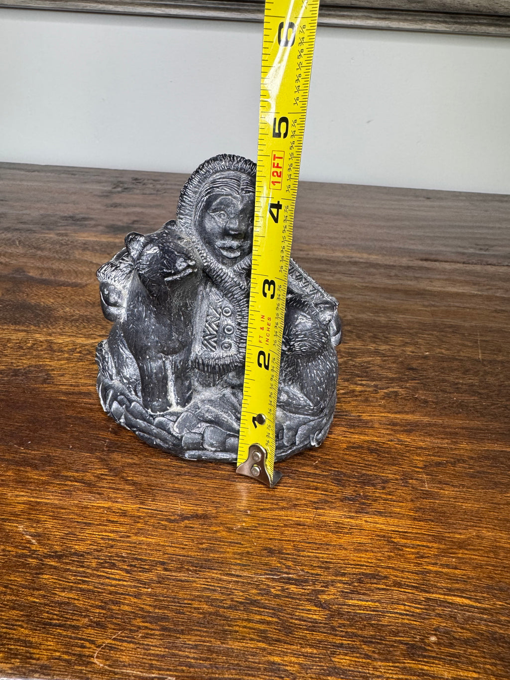 A Wolf Sculpture Original from Canada Inuit Soapstone Carving