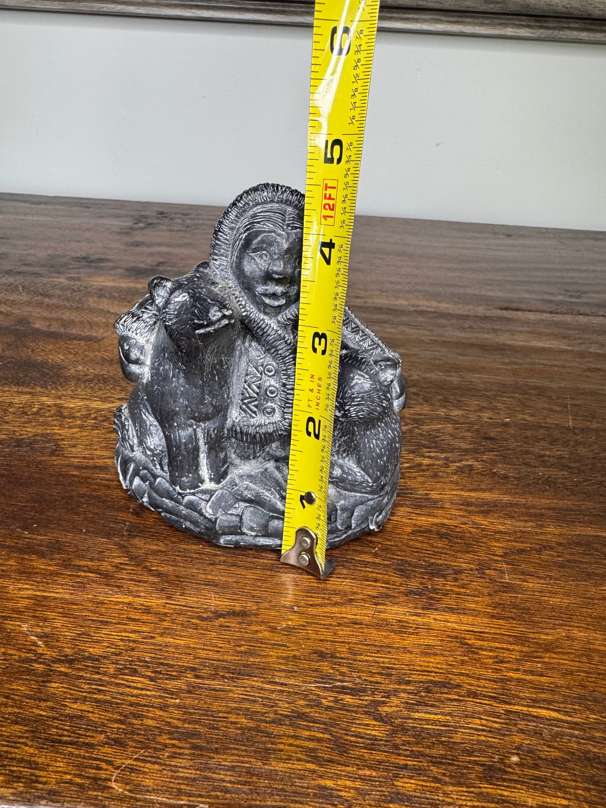 A Wolf Sculpture Original from Canada Inuit Soapstone Carving