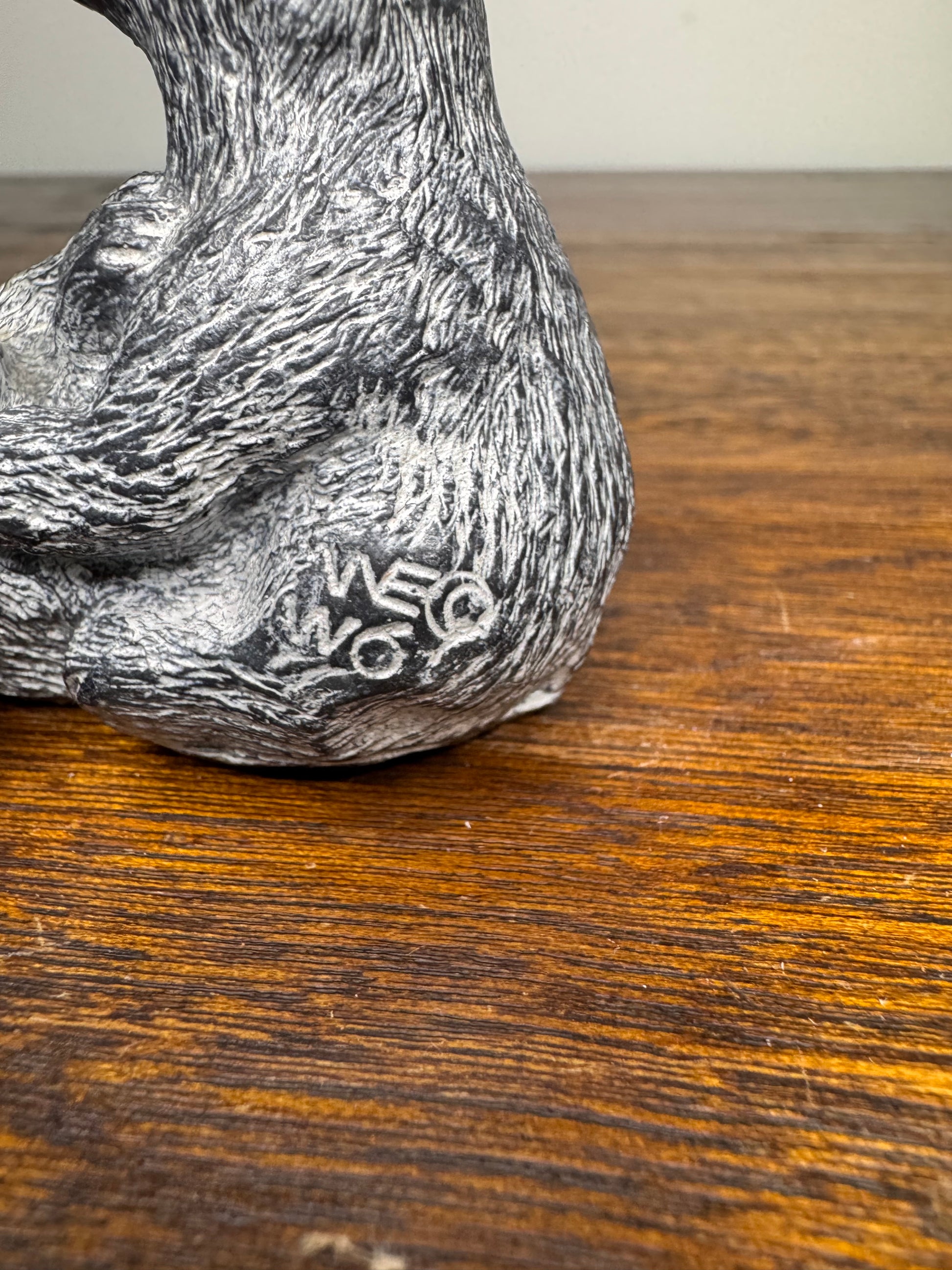 Inuit Soapstone like Carving of Fighting Bear Cubs