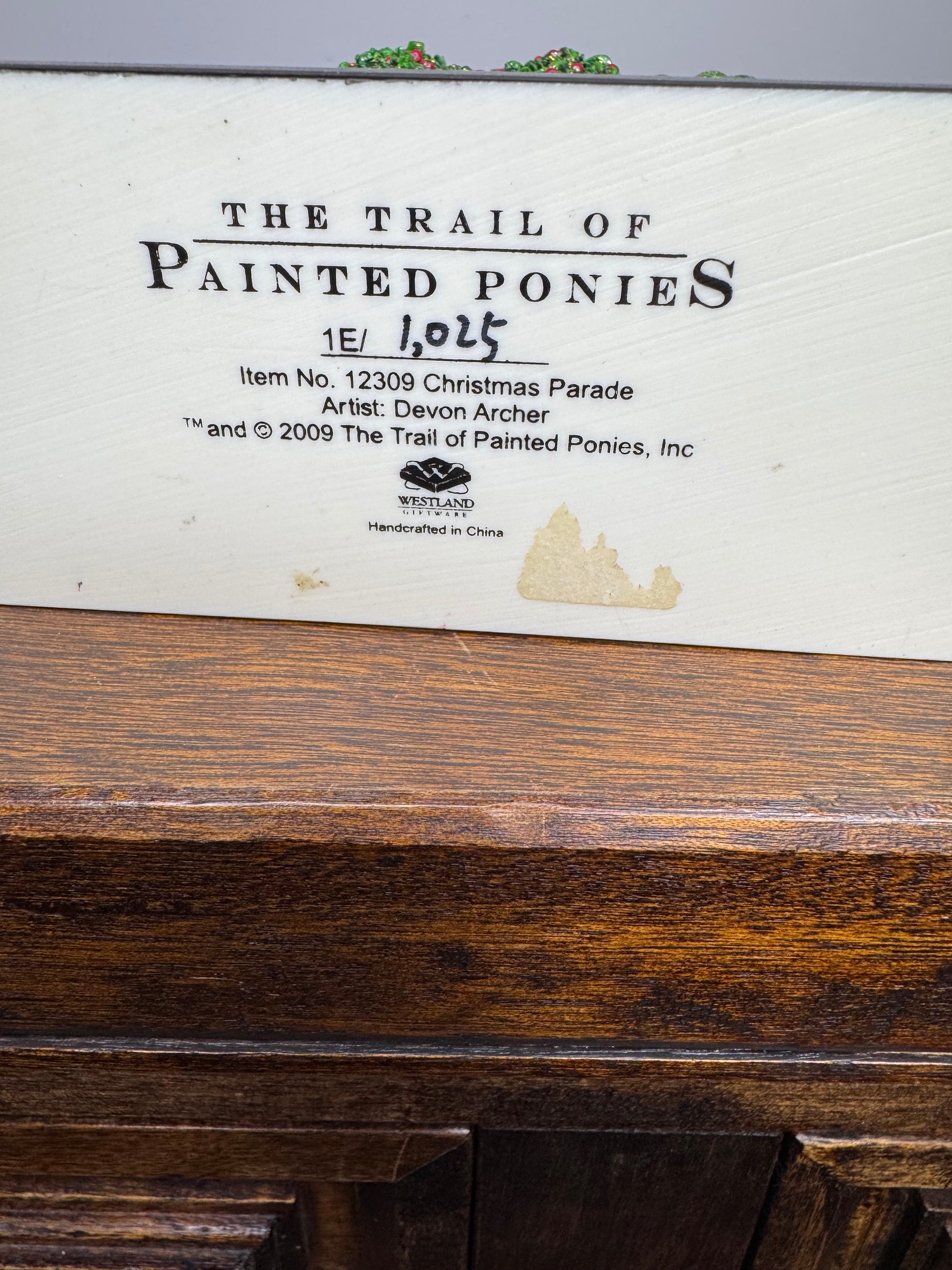 Trail of Painted Ponies Christmas Parade Figurine