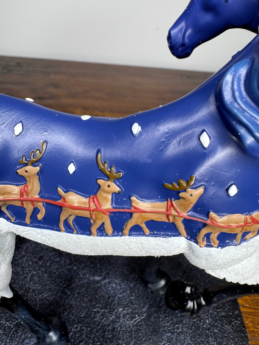 Trail of Painted Ponies Up on The Housetop Figure
