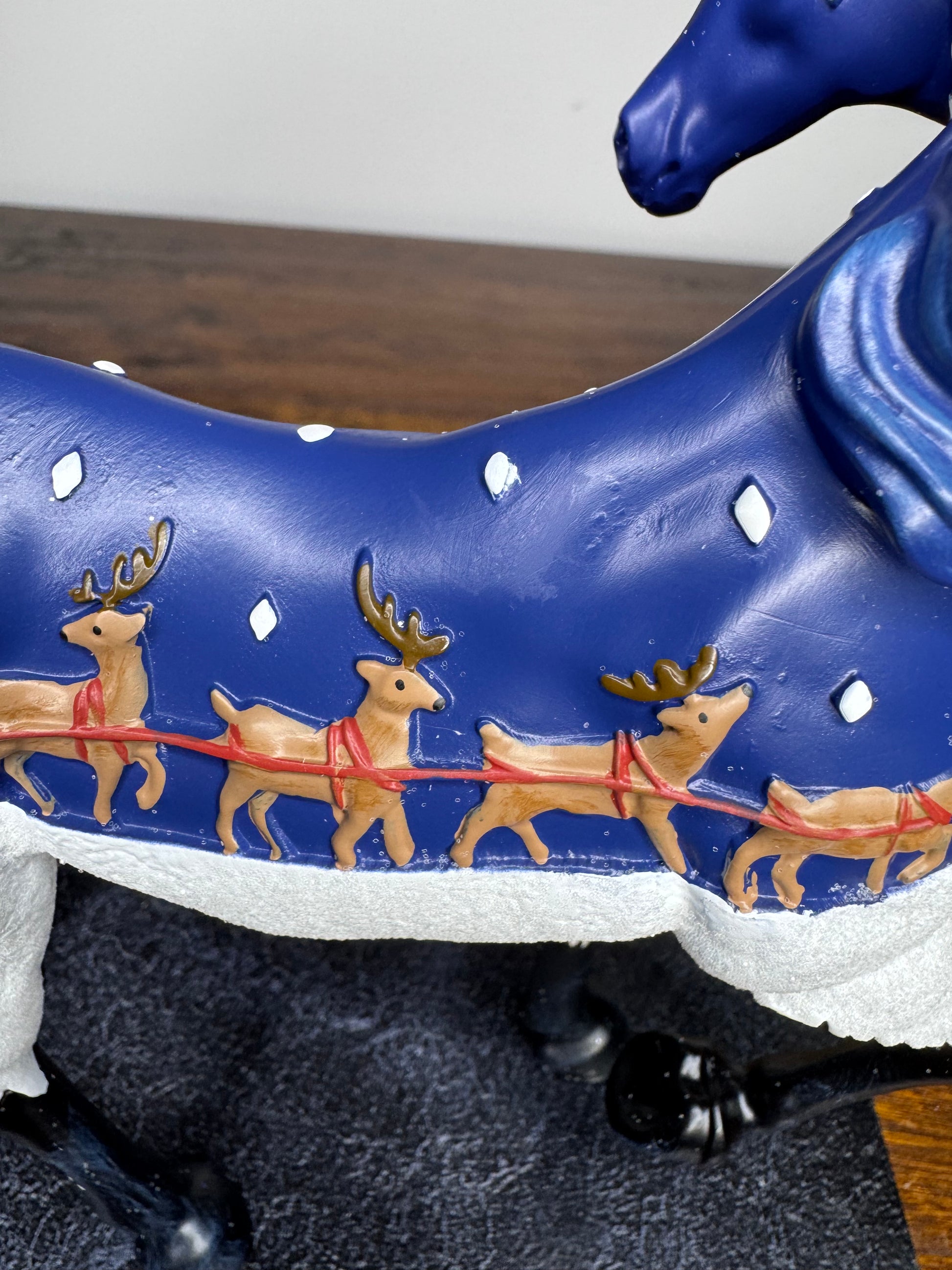 Trail of Painted Ponies Up on The Housetop Figure