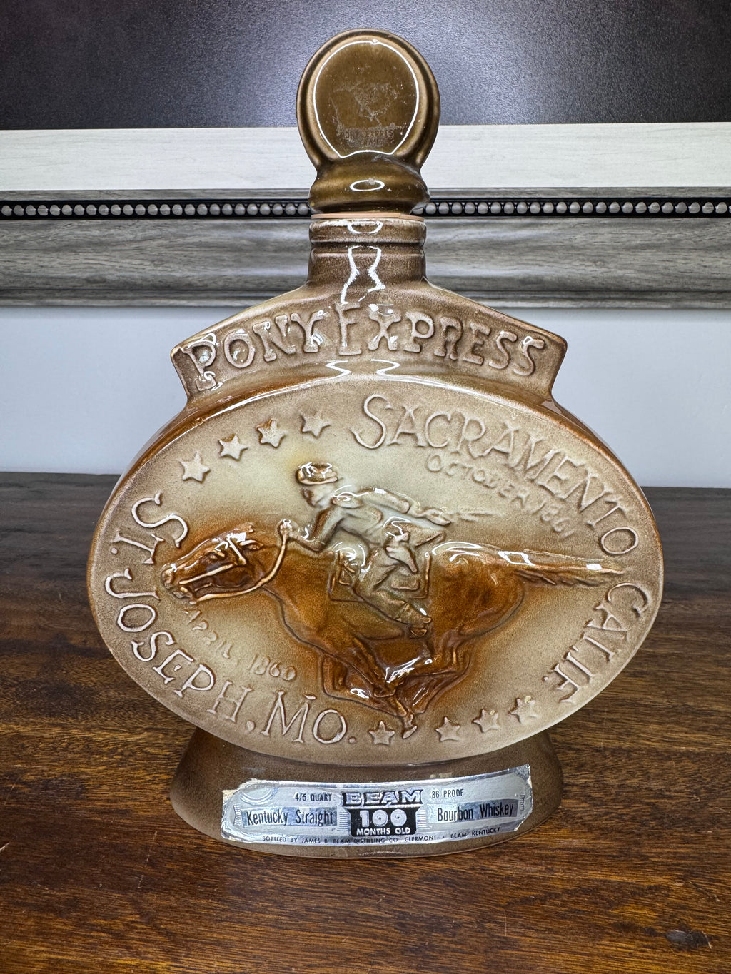Vintage 1968 Pony Express Decanter