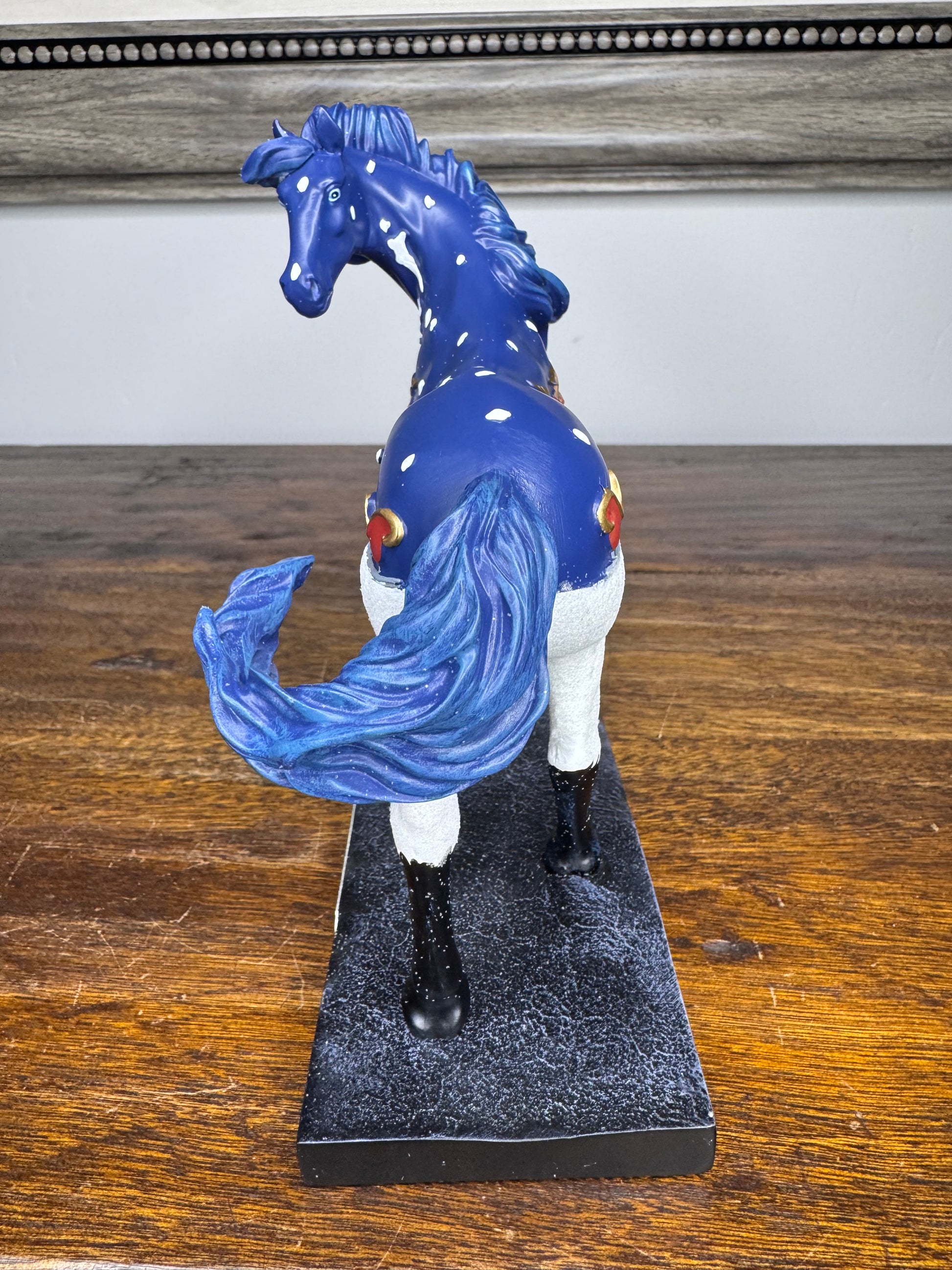Trail of Painted Ponies Up on The Housetop Figure