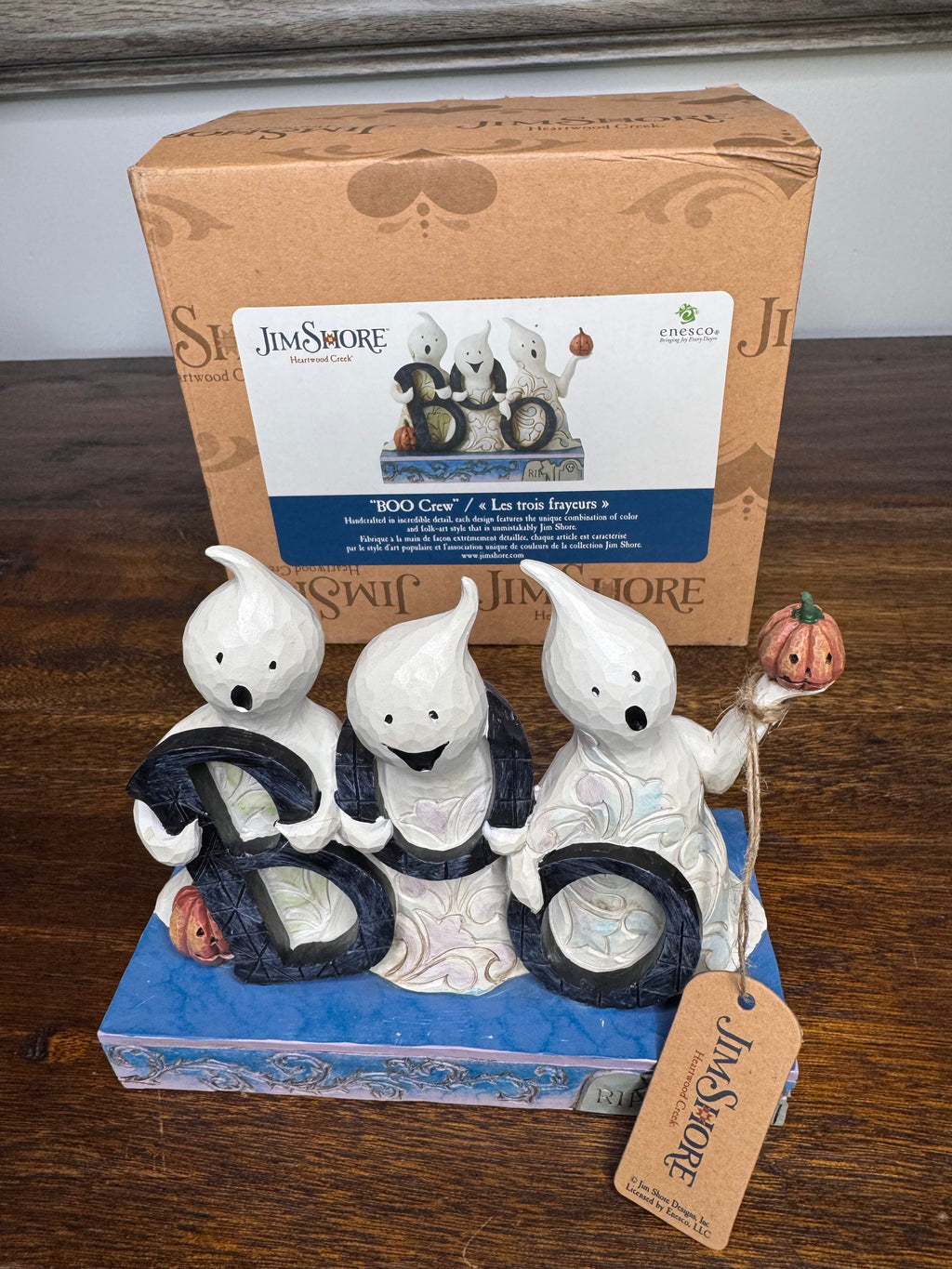Jim Shore Heartwood Creek Ghosts with Boo Figurine “Boo Crew”