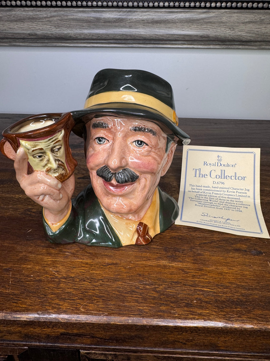 Royal Doulton “The Collector” Mug w/ COA