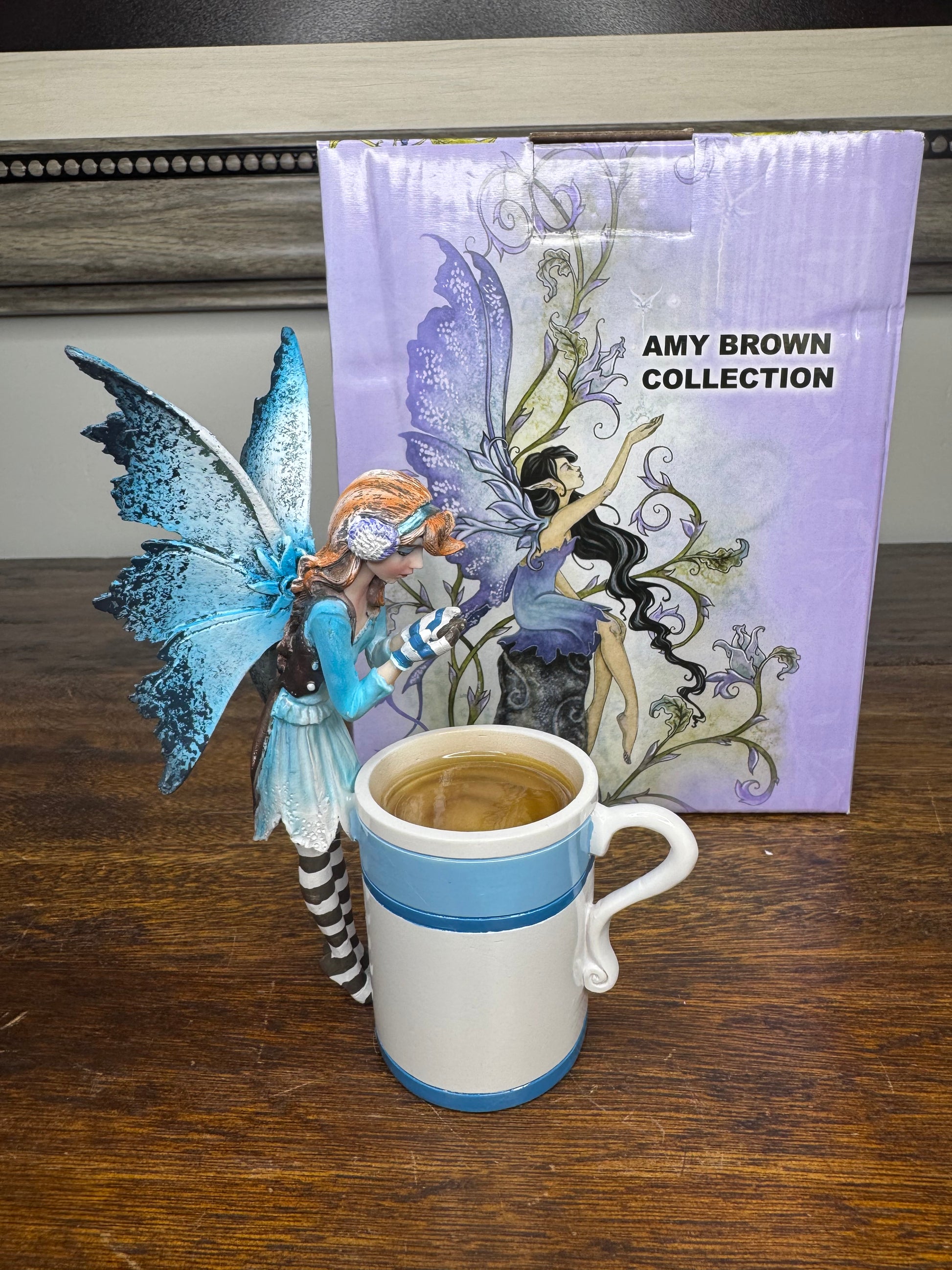 New w/ Box Amy Brown Hot Cocoa  Fairy
