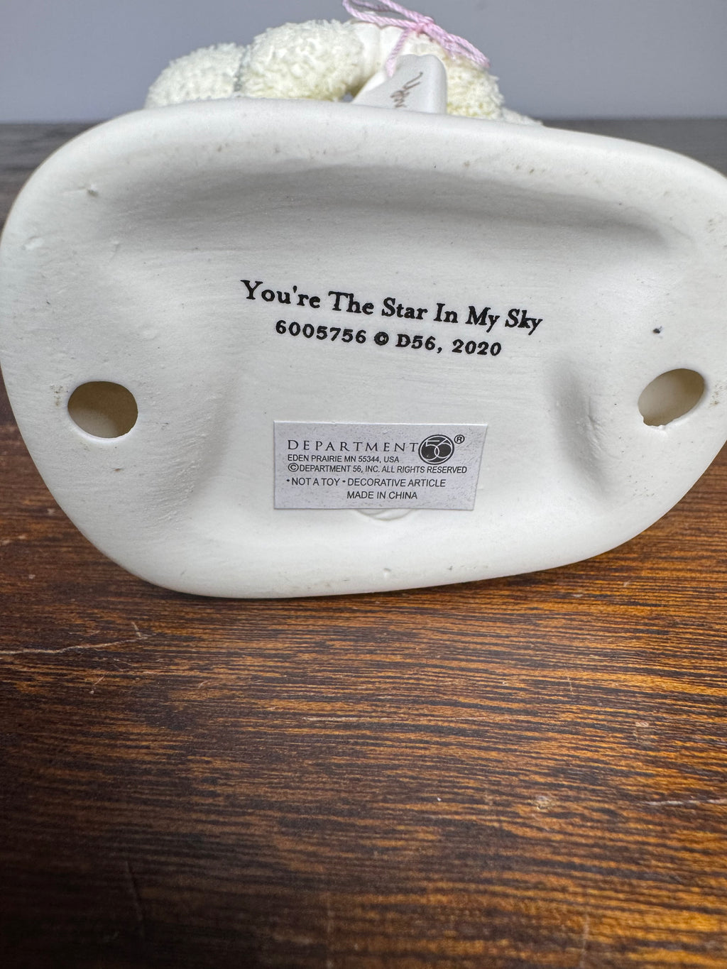 Dept 56 Snow Babies "You're The Star In My Sky" Figurine w/Box