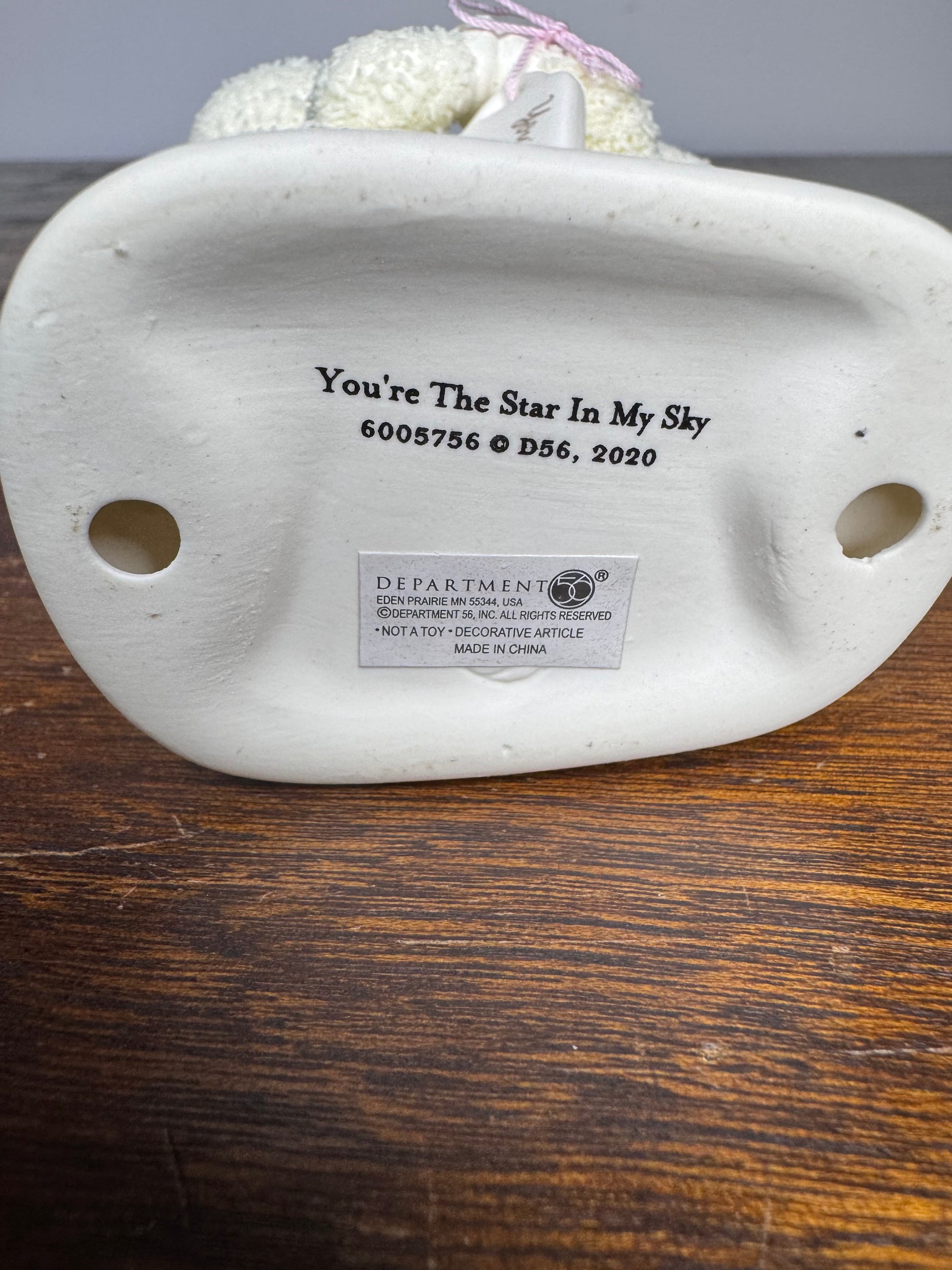 Dept 56 Snow Babies "You're The Star In My Sky" Figurine w/Box